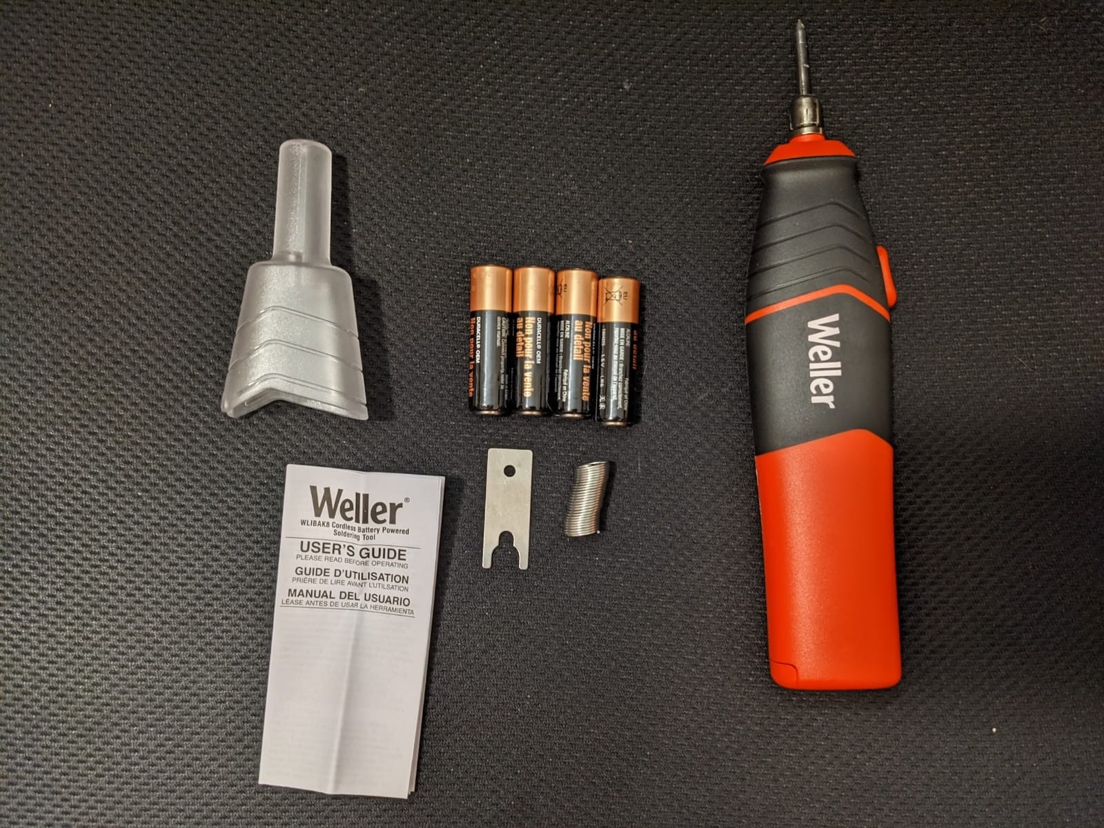 Weller 6W/8W Cordless Soldering Iron, AA Battery-Powered - WLIBAK8 customer photo 1