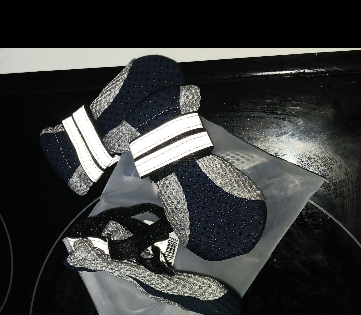 Zunea Small Dog Boots for Hot Pavement Anti-Slip Summer Puppy Shoes Red M customer photo 2