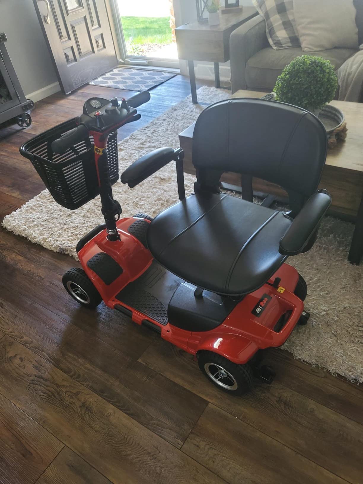 Zipr Roo 4 Wheel Mobility Scooter - 29 lbs Heaviest Piece - Powered Wheelchair - Compact Heavy Duty Mobile for Travel, Seniors, Adults, Handicapped - Long Range Battery with Charger Basket Included customer photo 2