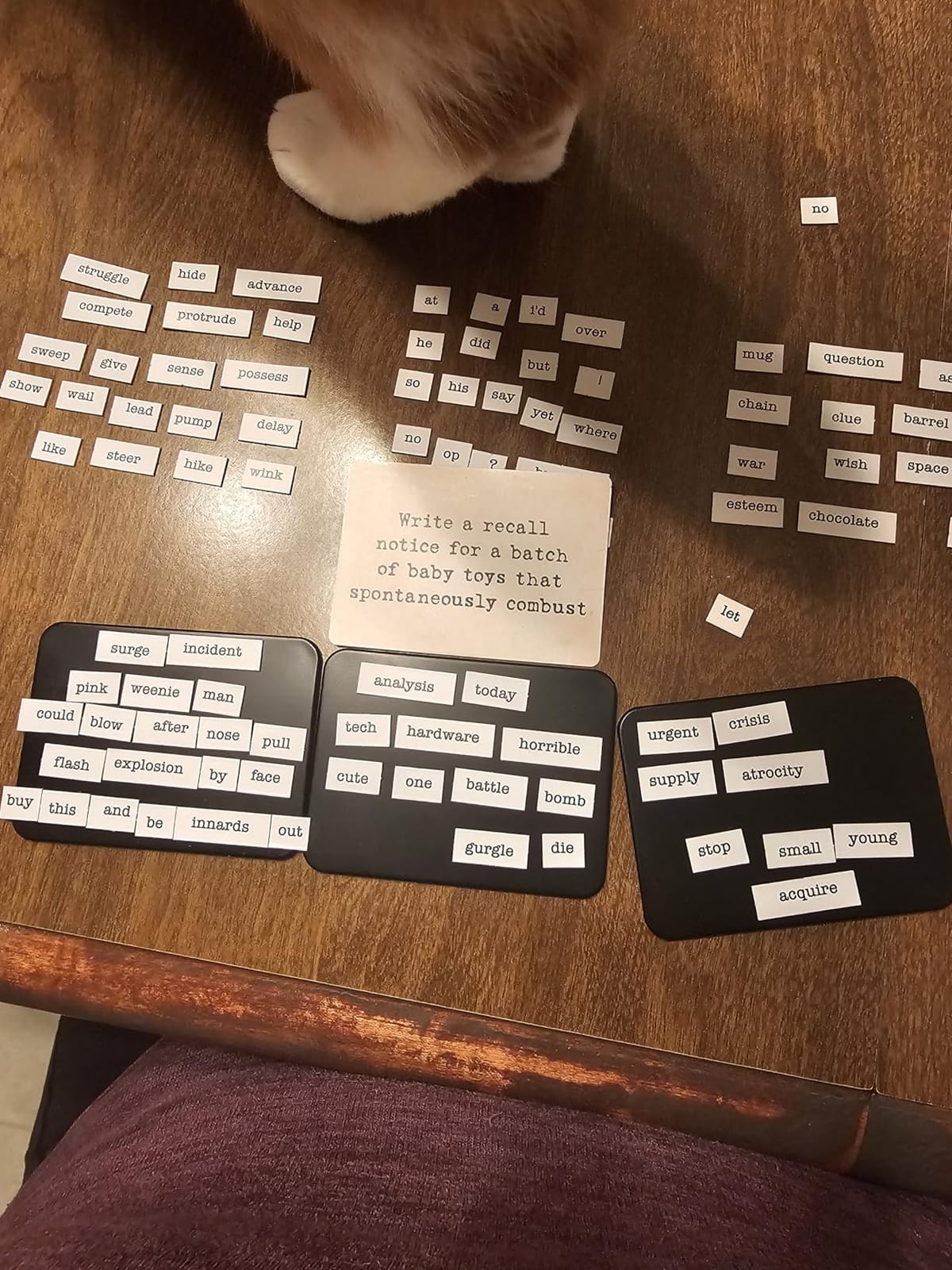 Ransom Notes - The Ridiculous Word Magnet Party Game, 3+ Players customer photo 2
