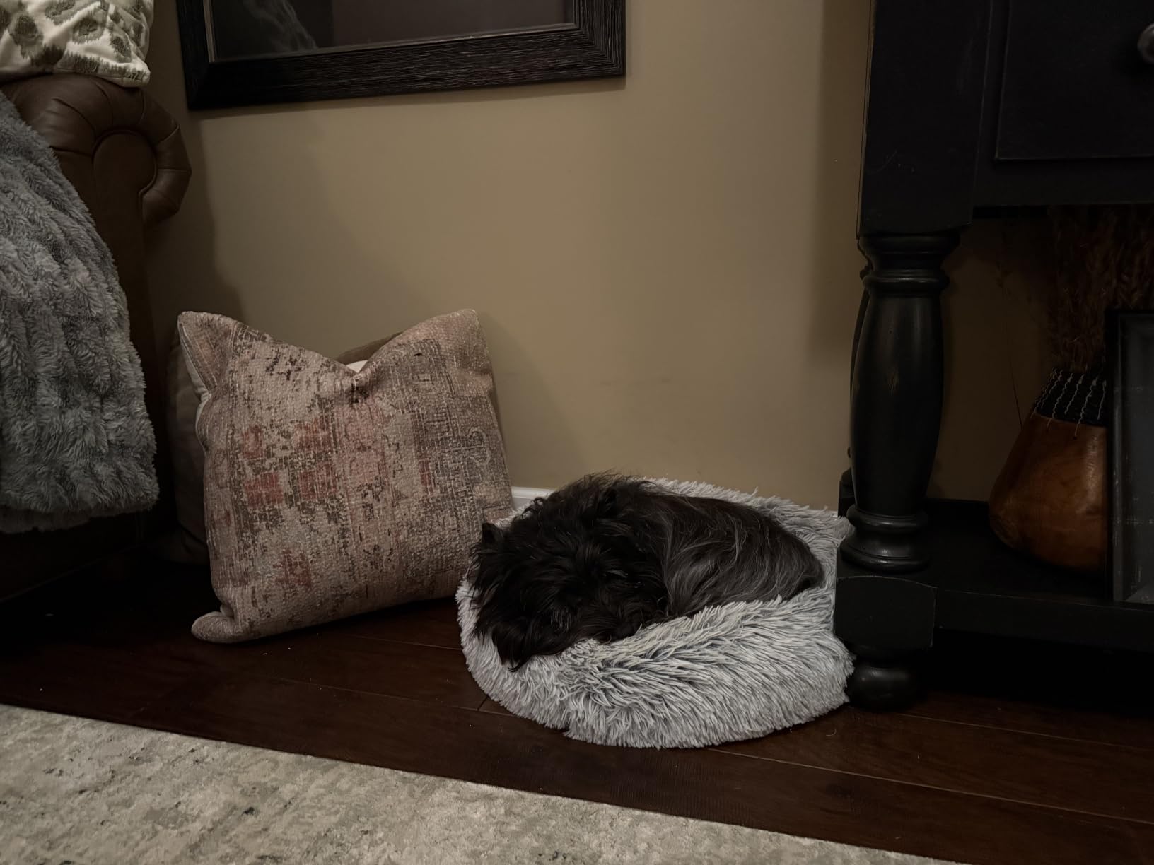 Western Home Calming Donut Medium Dog Bed Washable Pet Bed,30
