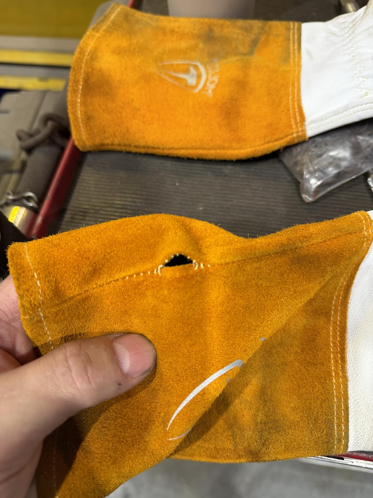 TOOLIOM Goatskin TIG Welding Gloves with Flexible Wing Thumb, Medium customer photo 1
