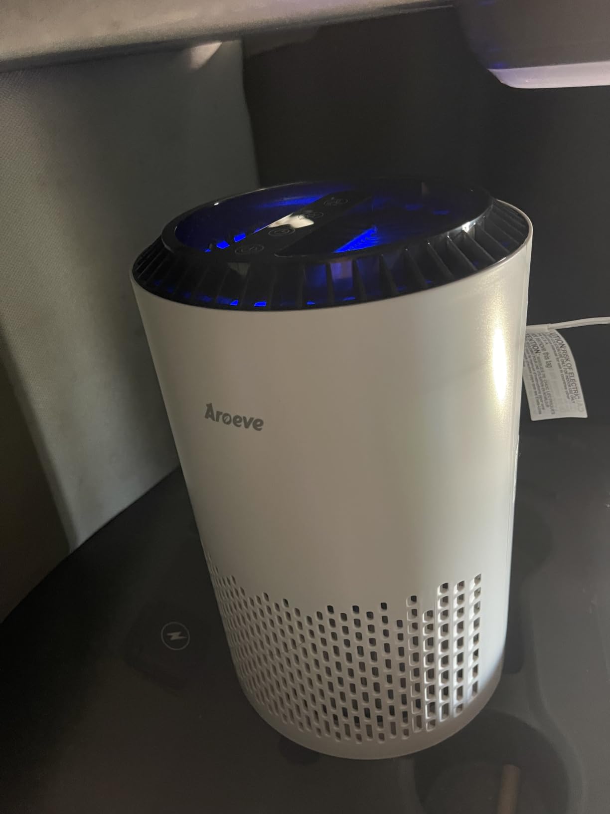 AROEVE Air Purifiers for Bedroom with Sleep Mode Speed Control-MK01A(Black) customer photo 1