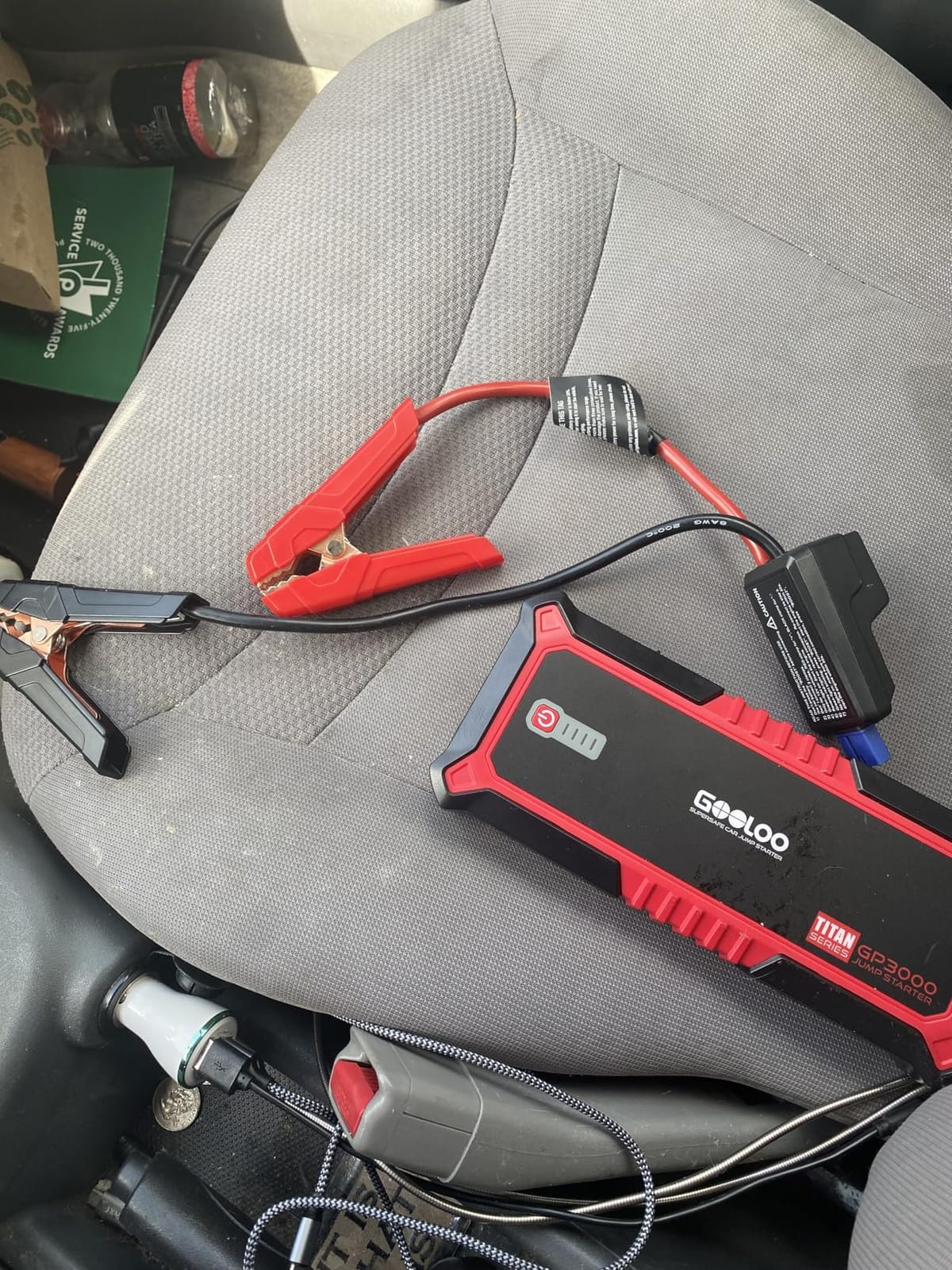GOOLOO GP3000 Jump Starter, 3000A Peak Car Starter (9L Gas or 7L Diesel) customer photo 2