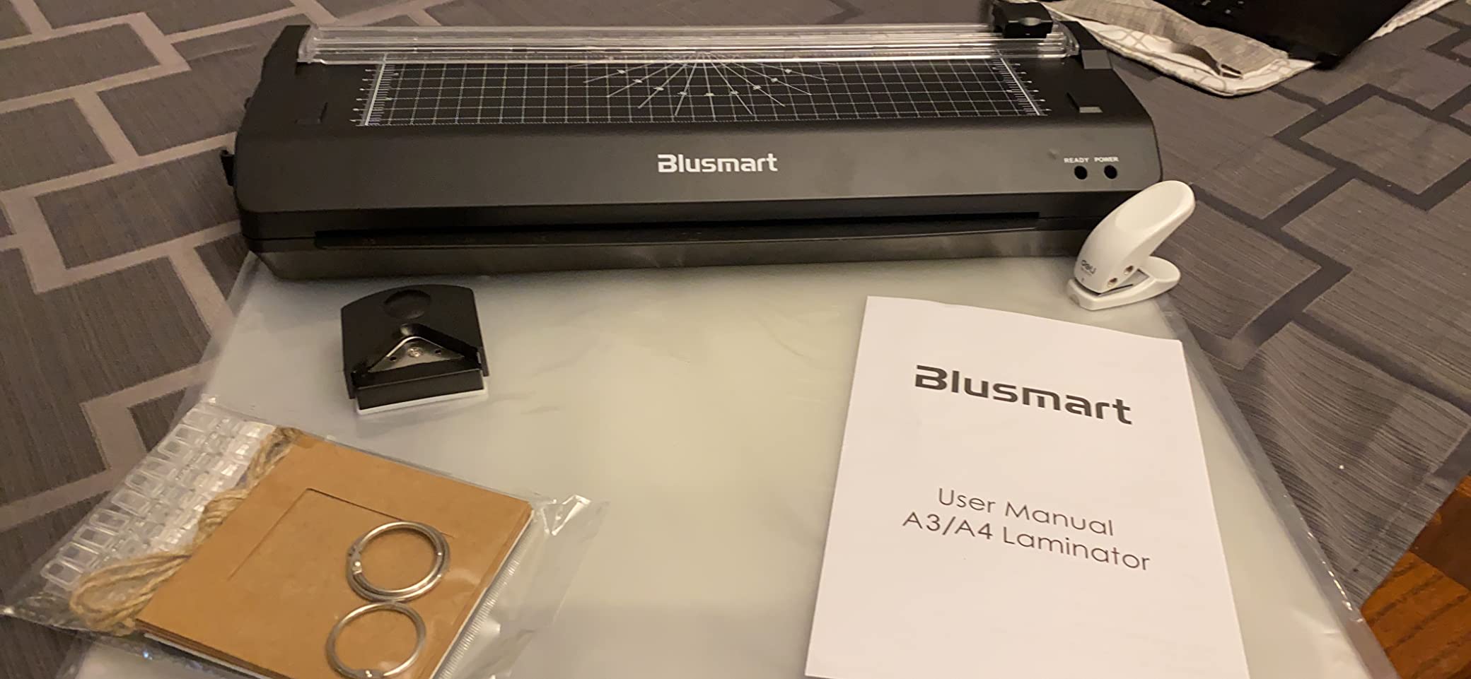 13Inch Laminator Machine with Sheets 50pcs, Paper Cutter Corner Rounder Scale Line, Dual Roller Hot/Cold NTC Control 11x17 ABS Anti-Jam 78s Preheat Laminating Machine for Teacher Office Home A3A4A5A6 customer photo 1