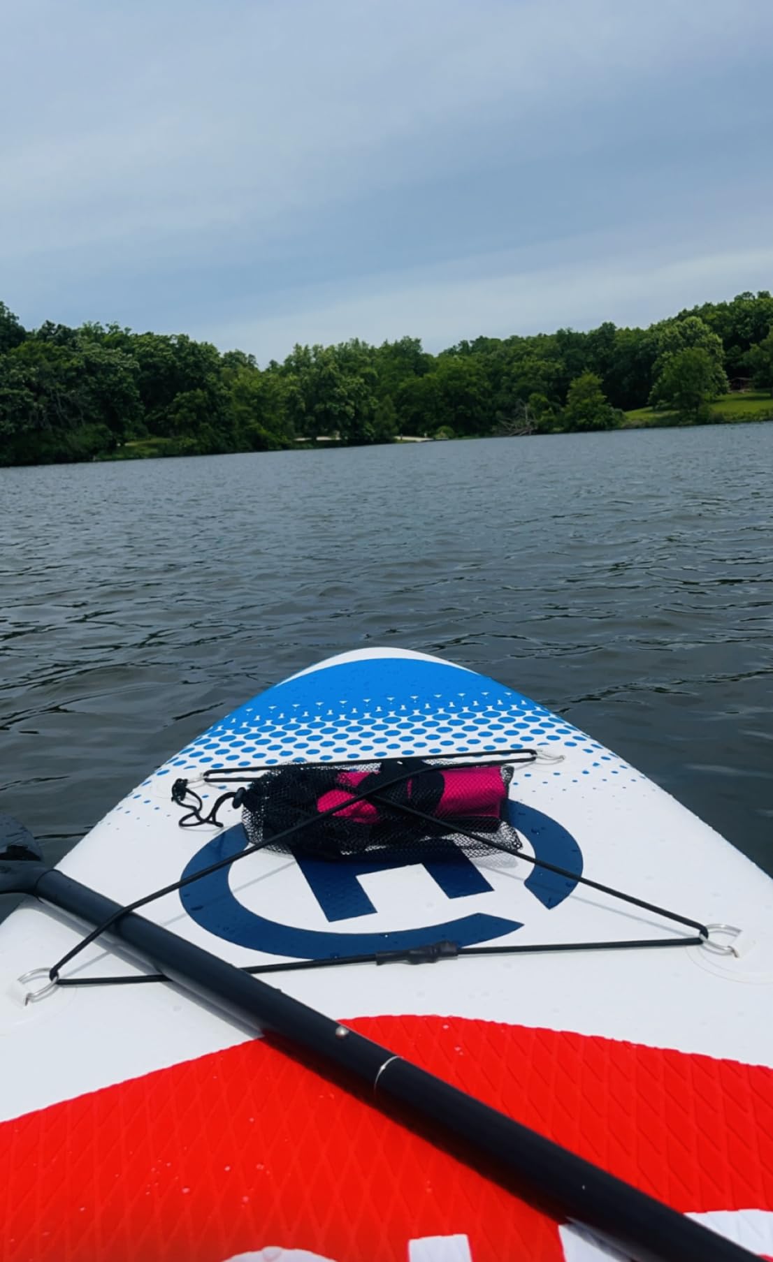 Inflatable Stand-Up Paddle Board: Wide SUP with Full Accessories, Anti-Slip EVA Deck, Paddleboard for Yoga/Surfing/Fishing & More, for Youth & Adults, Beginner-Friendly customer photo 2