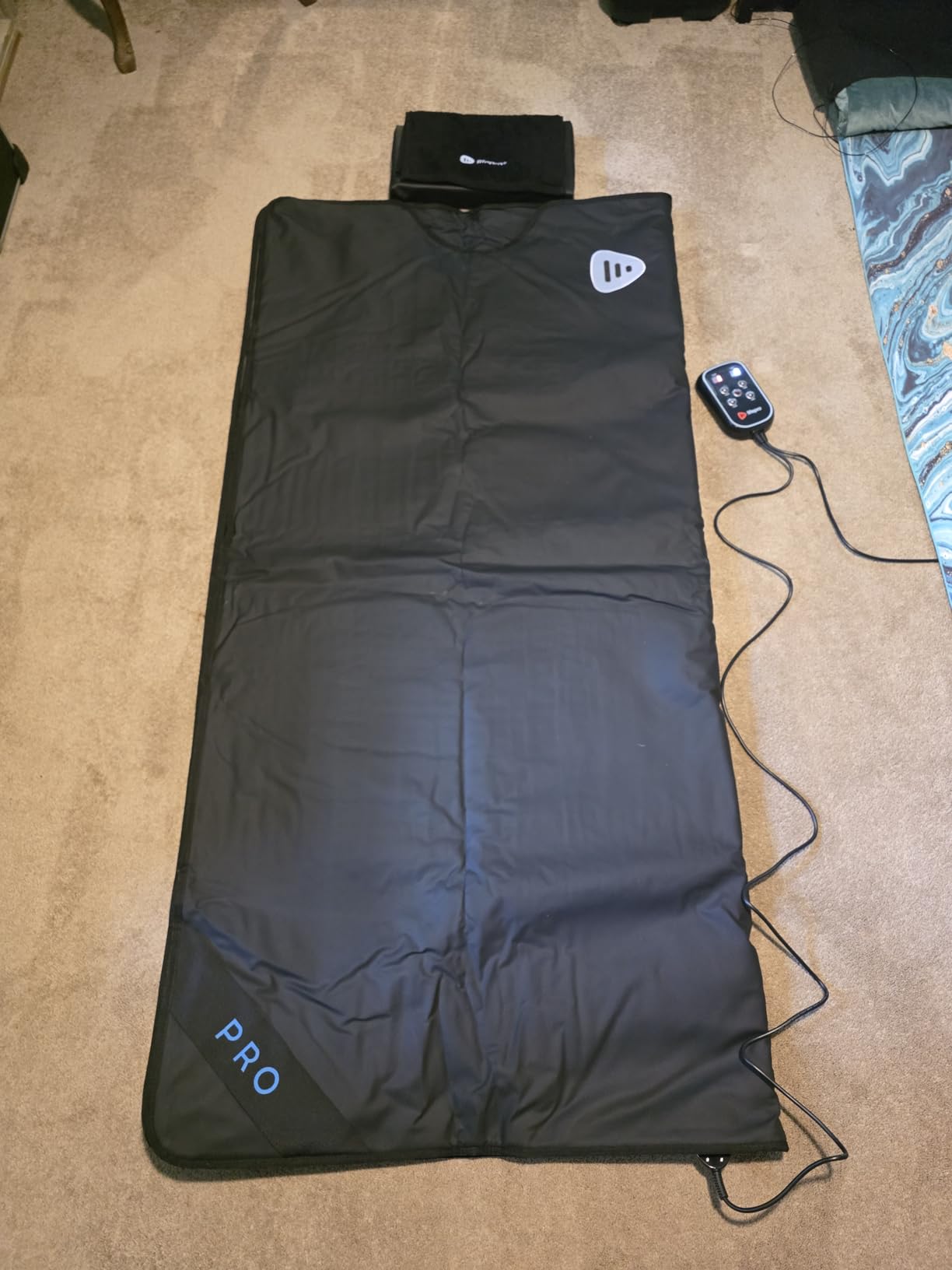 Lifepro RejuvaWrap Infrared Sauna Blanket with Low EMF and 9 Temp Levels | Features carbon fiber heating with detox wraps, waterproof interior, and storage carry bag for home wellness customer photo 1