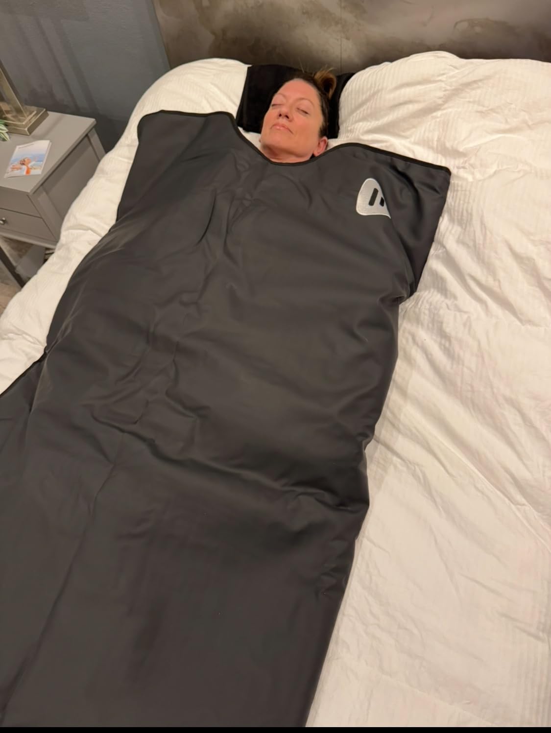 Lifepro RejuvaWrap Infrared Sauna Blanket with Low EMF and 9 Temp Levels | Features carbon fiber heating with detox wraps, waterproof interior, and storage carry bag for home wellness customer photo 2