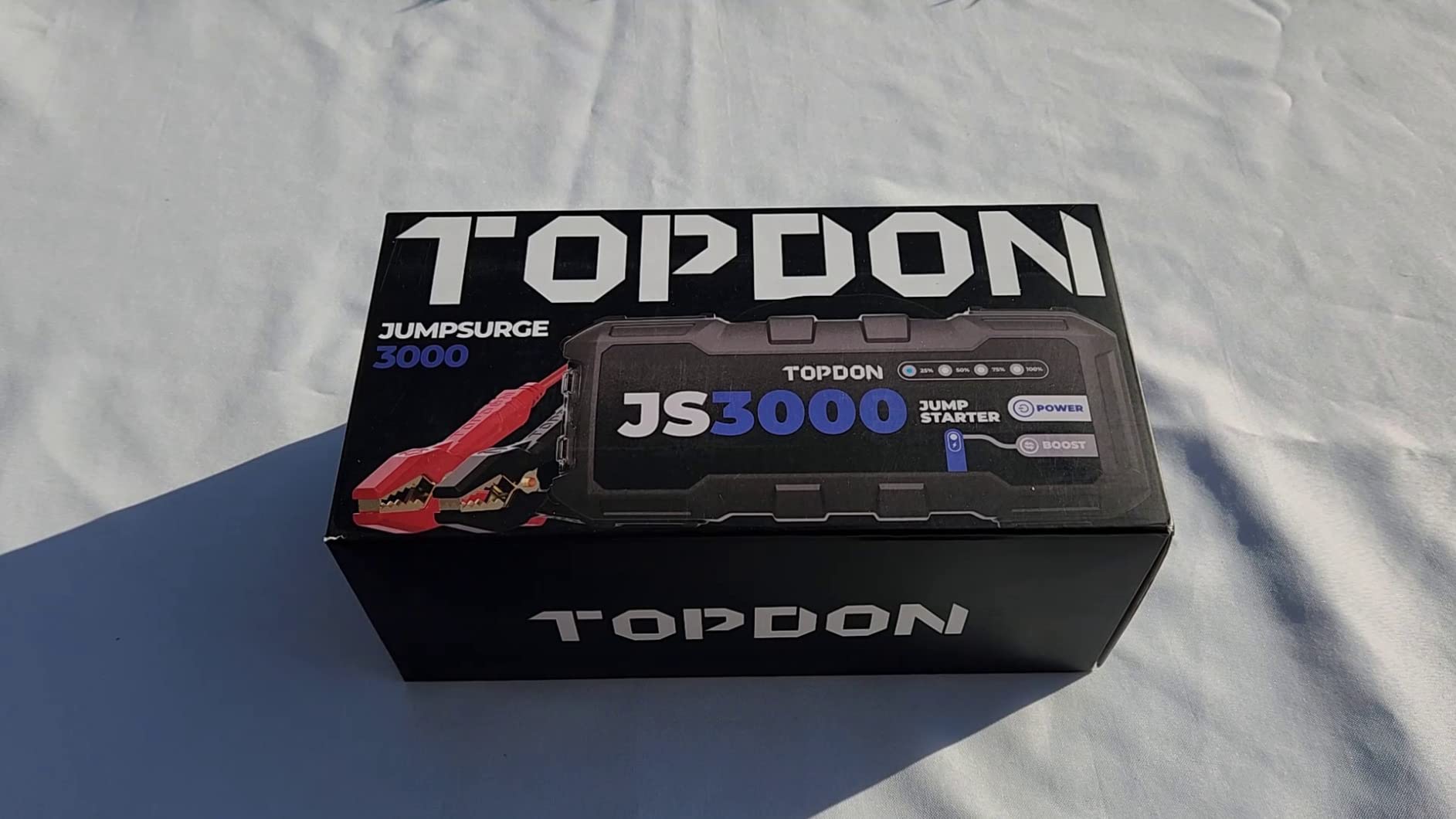 TOPDON JS3000 Jump Starter, 3000A, Boost Mode, 9L Gas/ 7L Diesel Engines customer photo 1