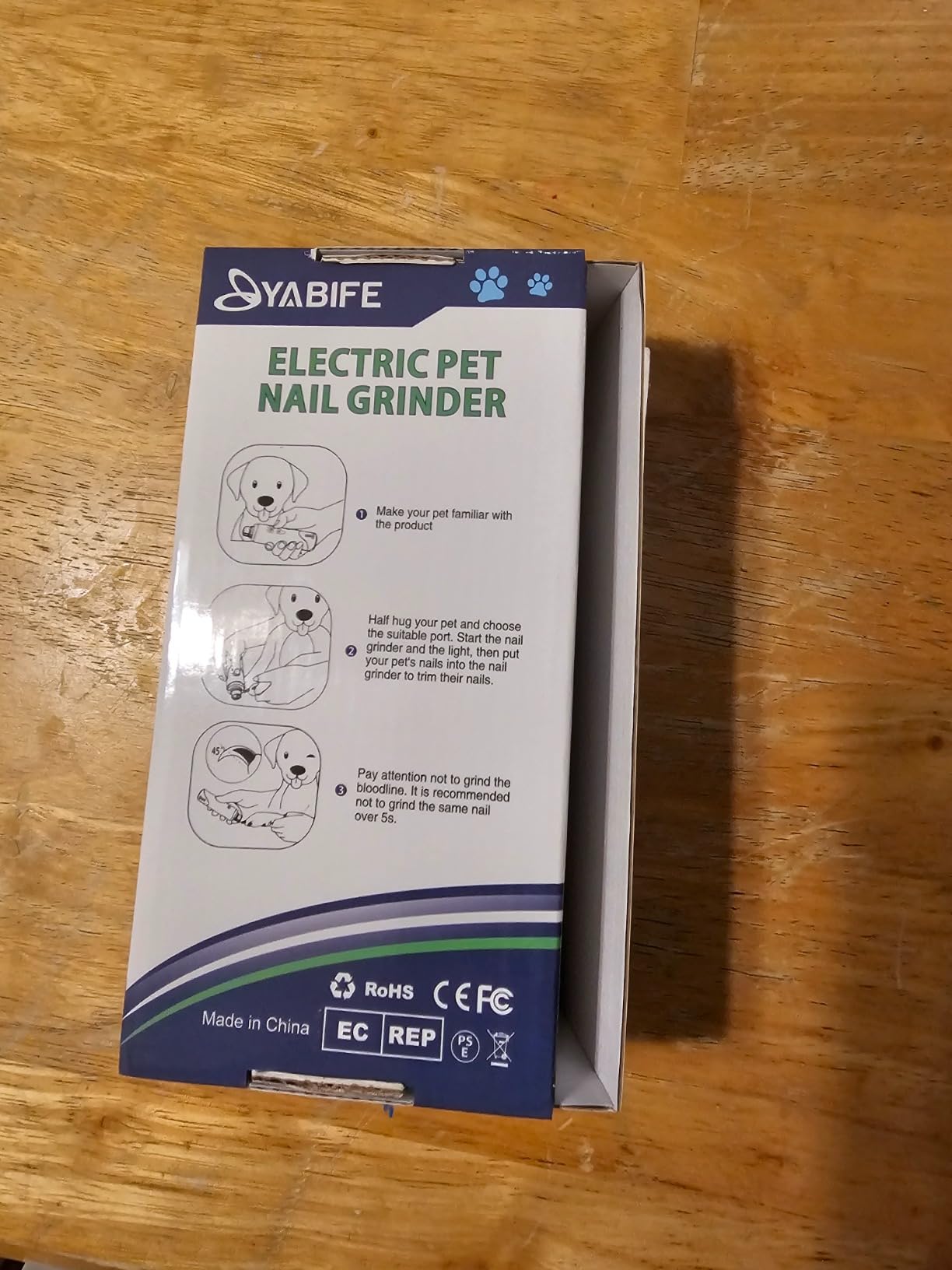 Super Quiet Dog Nail Grinder & Clippers Kit with 2 LED Lights, 3 Speeds Up to 12,000 RPM, Lower Than 30dB Electric Pet Nail Trimmer for Small Medium Large Dogs and Cats customer photo 2