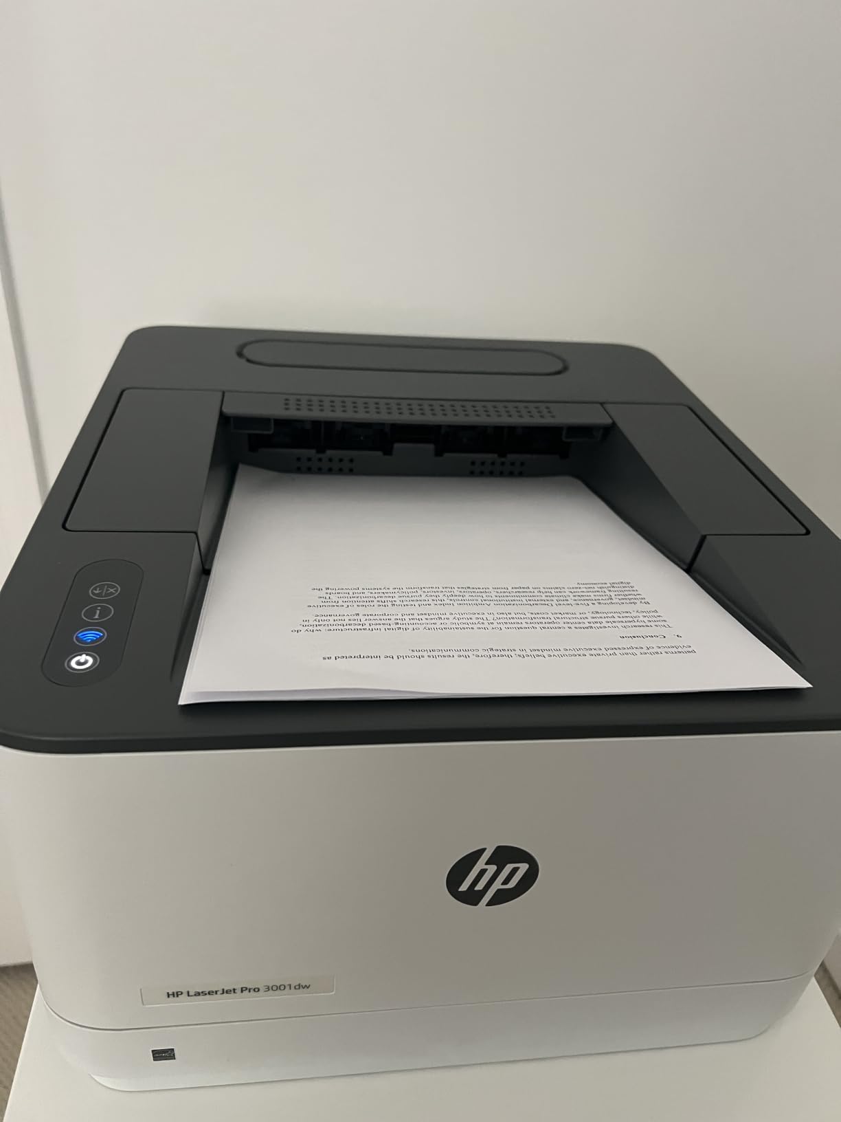 HP Laserjet Pro 3001dw Wireless Black & White Printer, Best-for-Office (3G65OF) customer photo 2