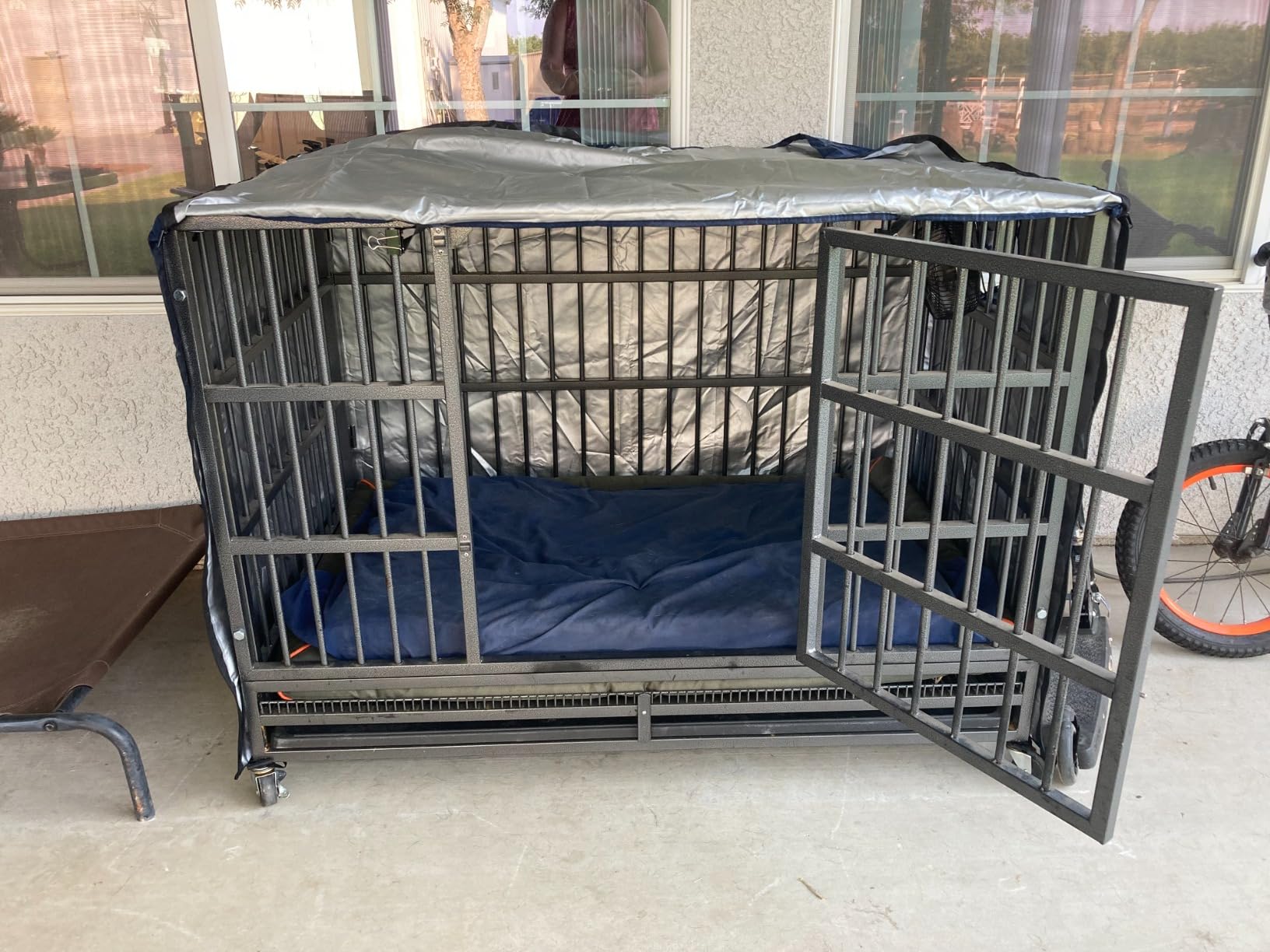 kefit Replacement Dog Crate Cover, Privacy & Light-Blocking Cover for Wire Dog Kennel/Cage, Fits Standard 36
