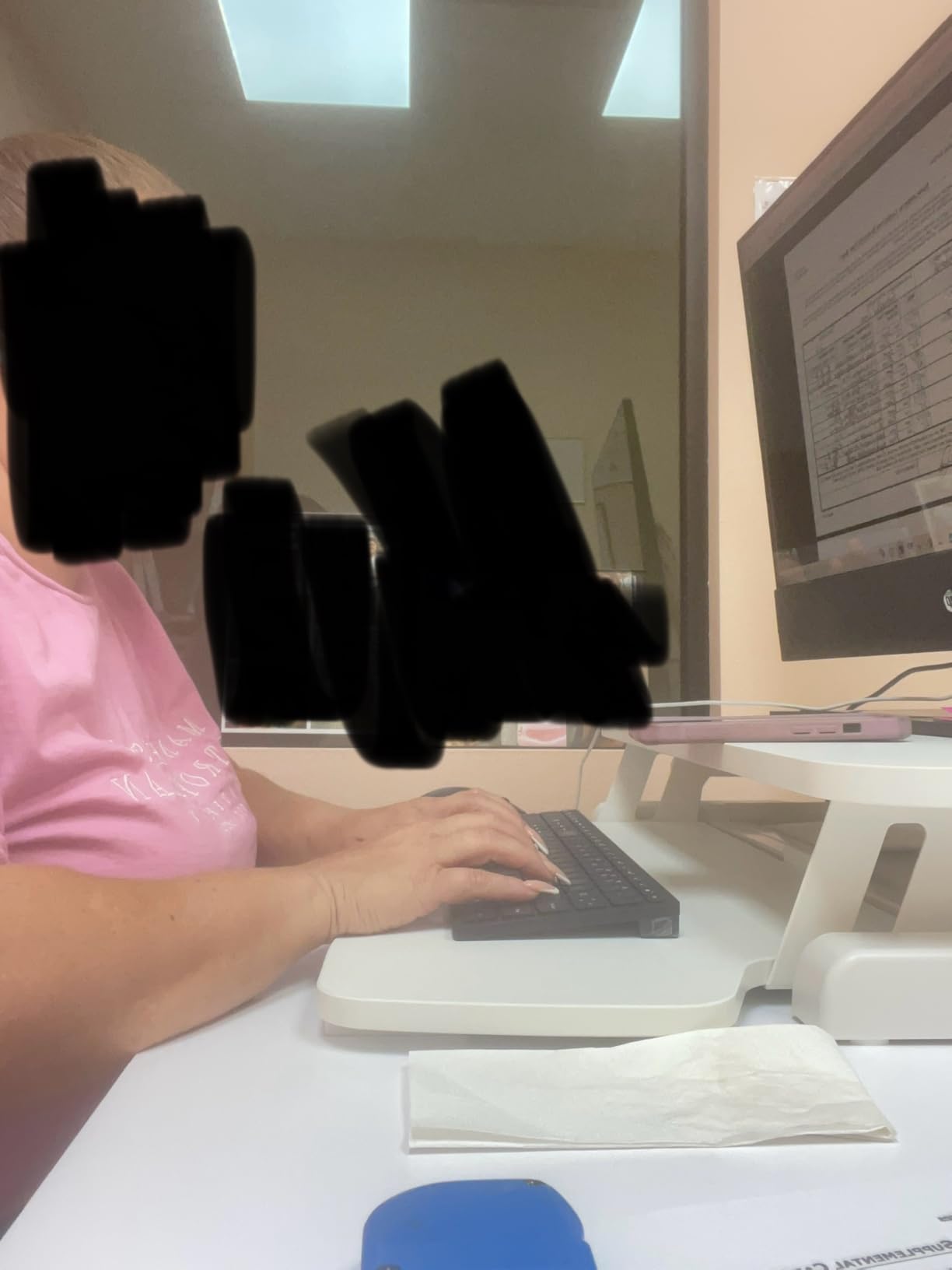 VIVO Black 36 in Standing Desk Converter, DESK-V036KB customer photo 2