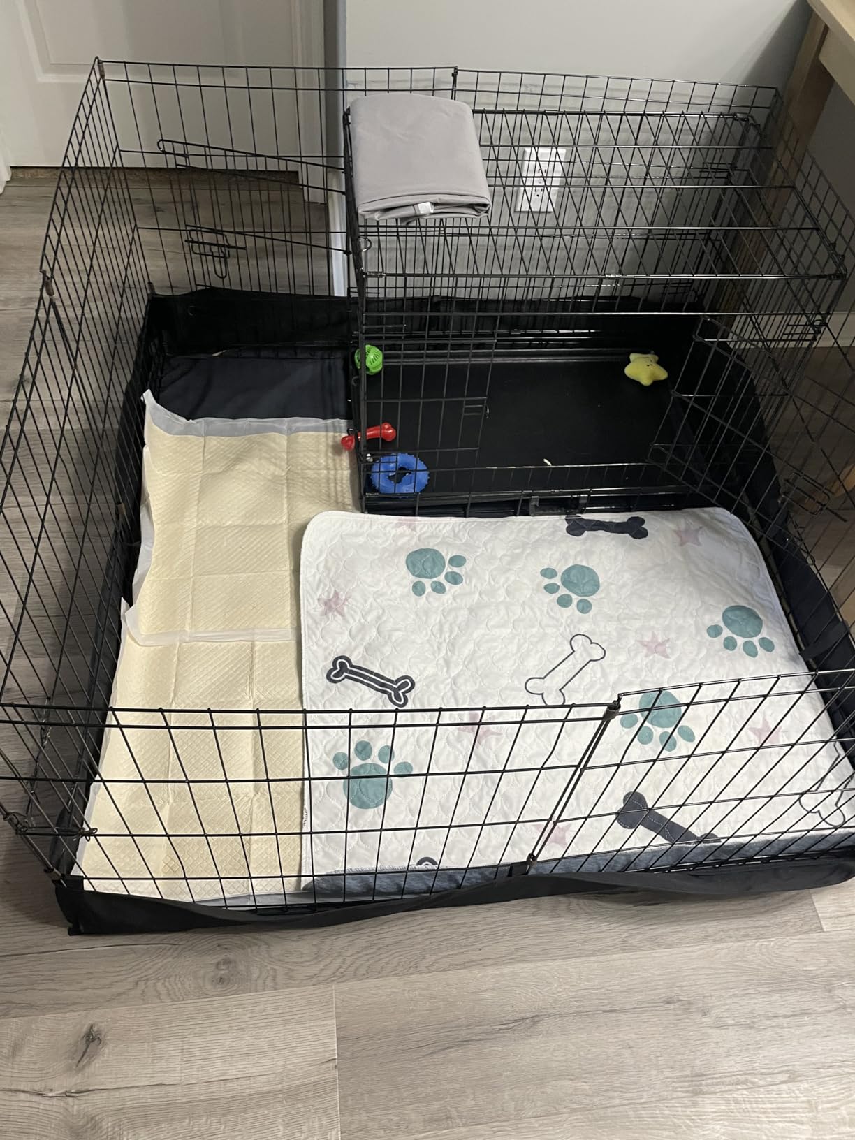 MidWest Homes for Pets Square Exercise Pen Fabric Mesh Bottom customer photo 2