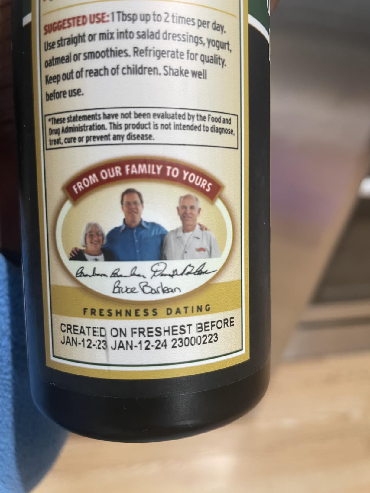 Barlean's Vegan Omega Liquid Flax and Algae Oil Plant Based EPA DHA Supplement from Algal Oil and Organic Flaxseed, Omegas 3 6 and 9 Fatty Acid Supplements, 16 Ounces customer photo 2