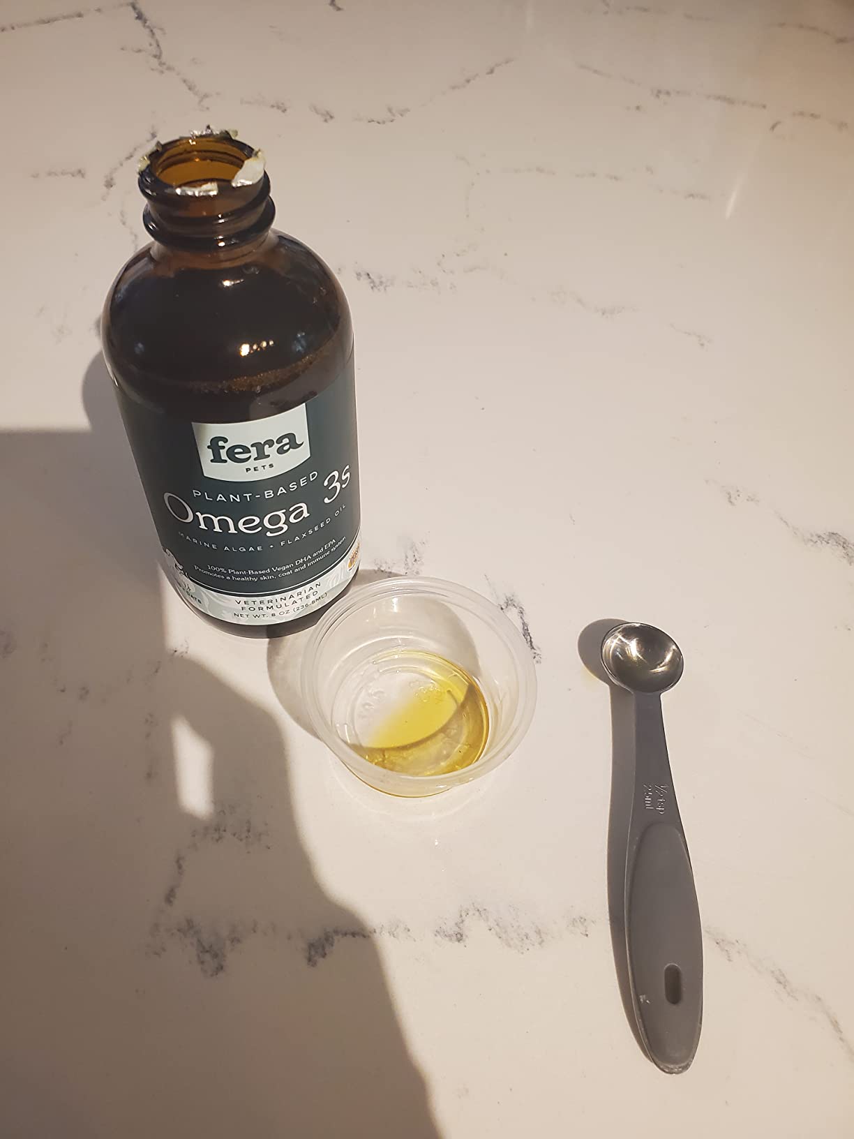 Fera Pets Algae Oil for Dogs & Cats - Vegan Omega 3 Oil, 8 oz customer photo 1