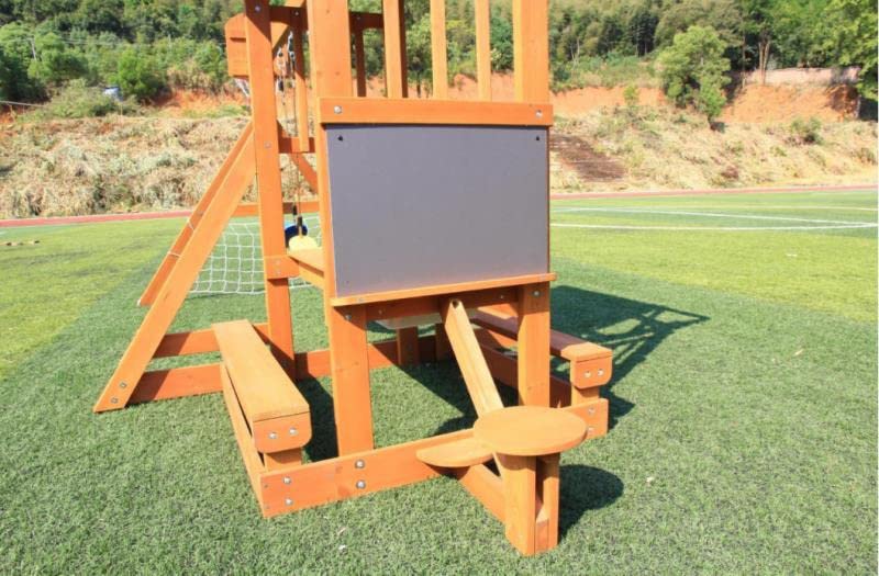 Wooden Playground Sets for Backyards, Outdoor Swing Sets for Kids Ages 3-6 customer photo 1