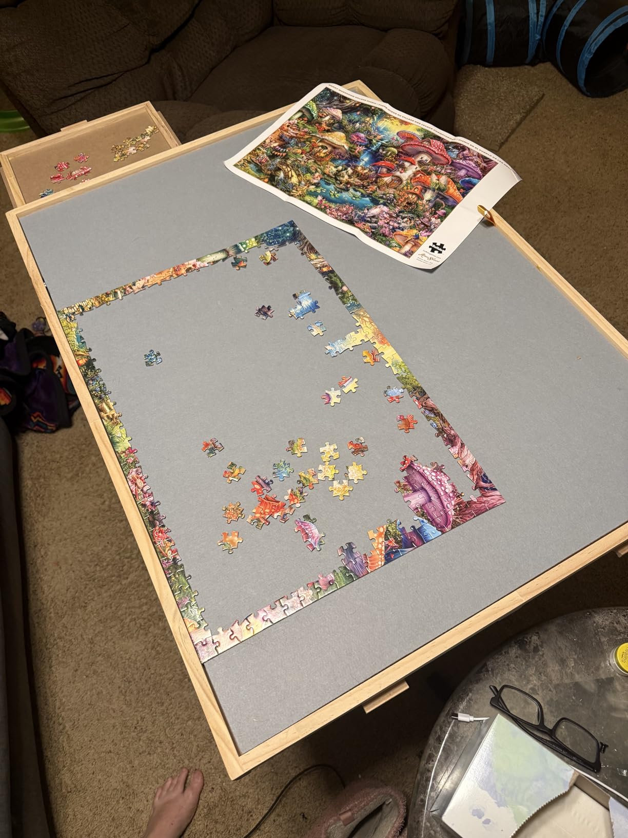 ALL4JIG 1500 Piece Puzzle Table with Legs, 24.53