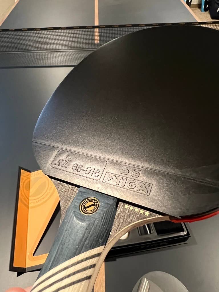 STIGA Carbon+ Bundle Ping Pong Paddle Set – 7-ply Extra Light Carbon Fiber Blade – 2mm Premium Sponge – Concave Pro Handle – 2 3-Star Tournament Balls – Neoprene Racket Cover – Player Wristband customer photo 2