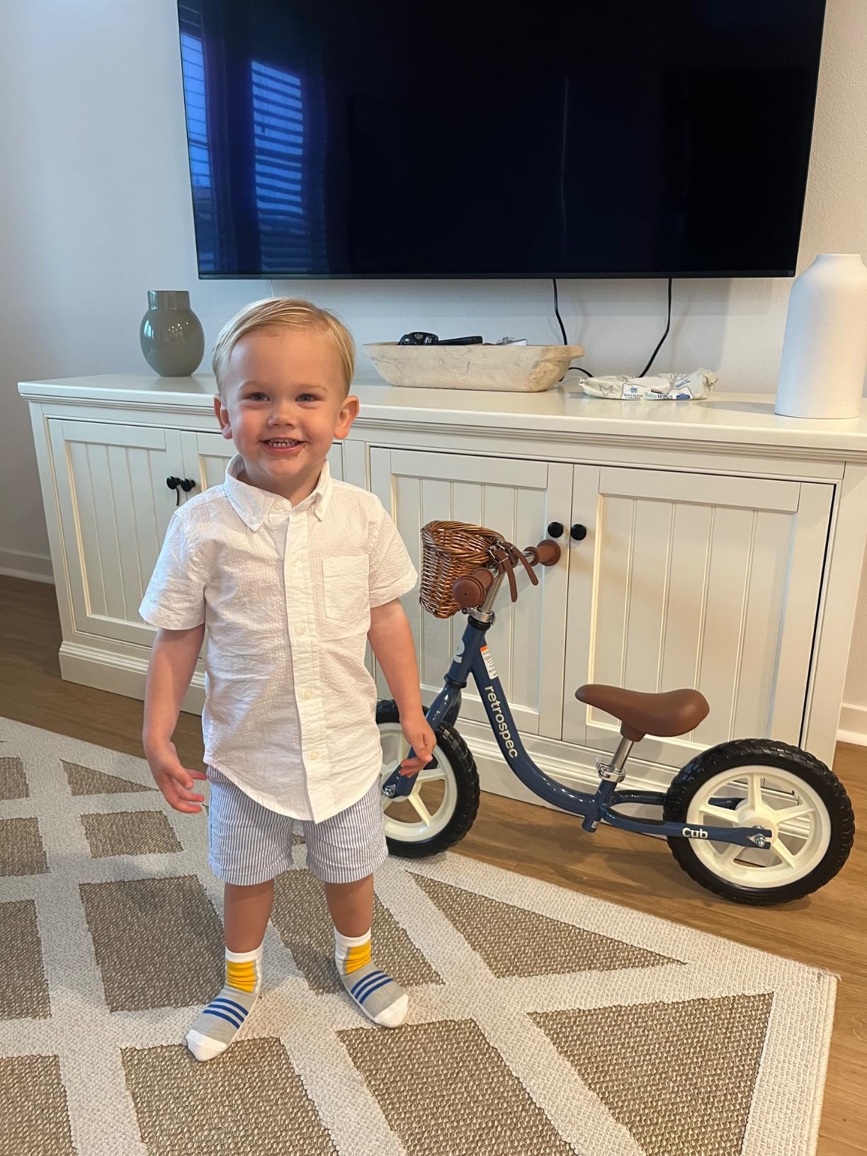 Retrospec Cub Toddler Balance Bike for Ages 18 Months - 3 Years - 12in No-Pedal Beginner Bicycle with Adjustable Seat, Puncture-Proof Tires & Safe Low Frame Design customer photo 2