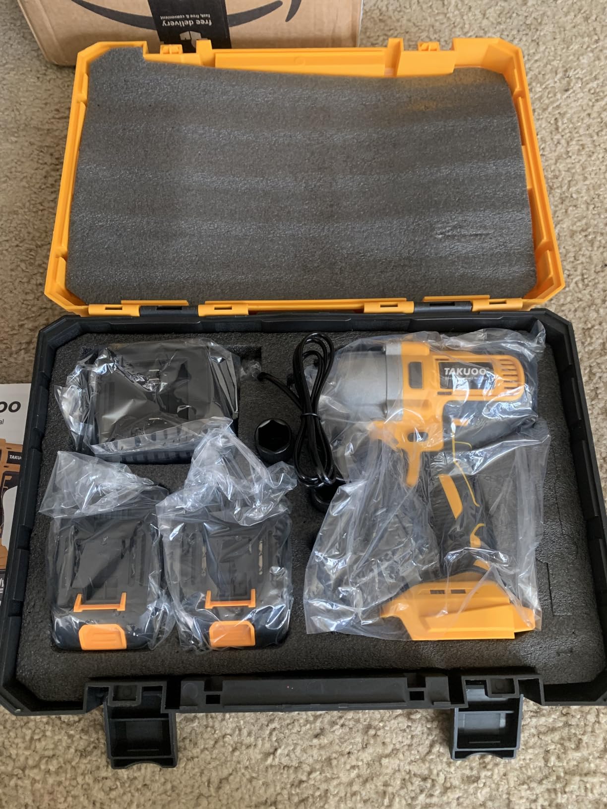 Takuoo Cordless Impact Wrench 1/2