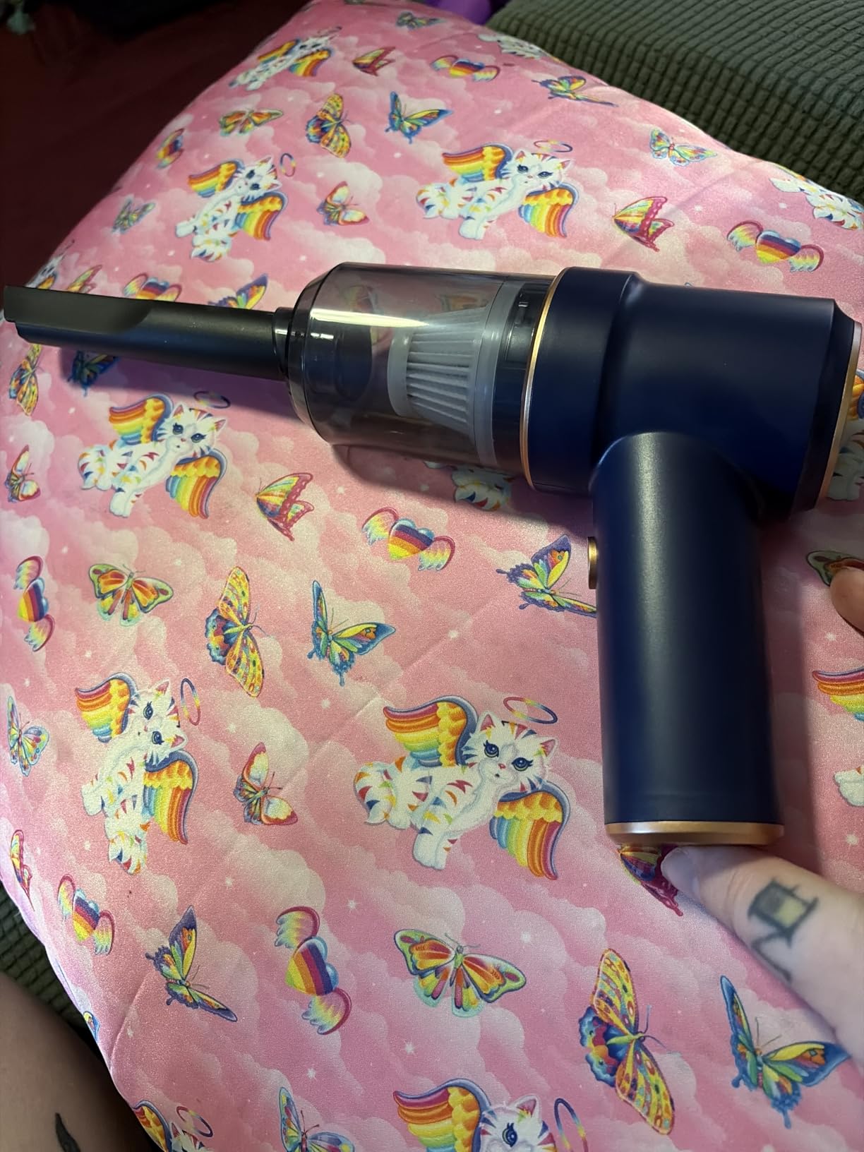 KMM Handheld Car Vacuum Cleaner, Hand Held Vacuum Cleaner and Air Duster customer photo 2