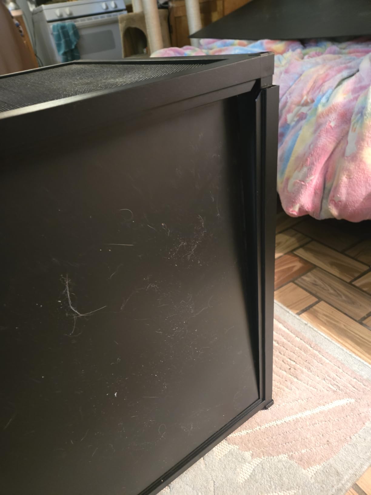 Reptile Terrarium 120 Gallon Large, PVC Enclosure Breeding Tank for Bearded Dragon Gecko Lizard Snake, Wide Breeding Lounge Vivarium Area with Ventilation, Suit for Juvenile to Adult Reptiles customer photo 1
