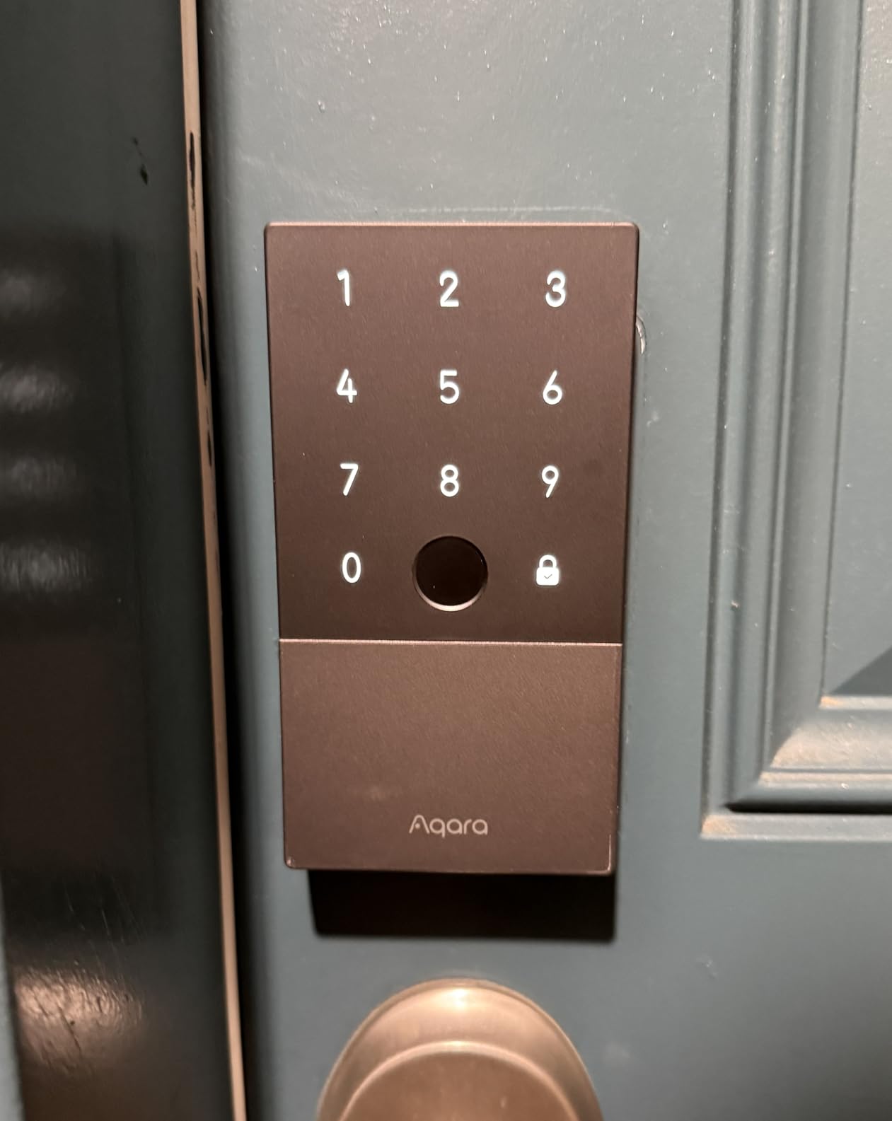 Aqara Smart Lock U100, Apple Home Key, Fingerprint Deadbolt, Gray customer photo 1