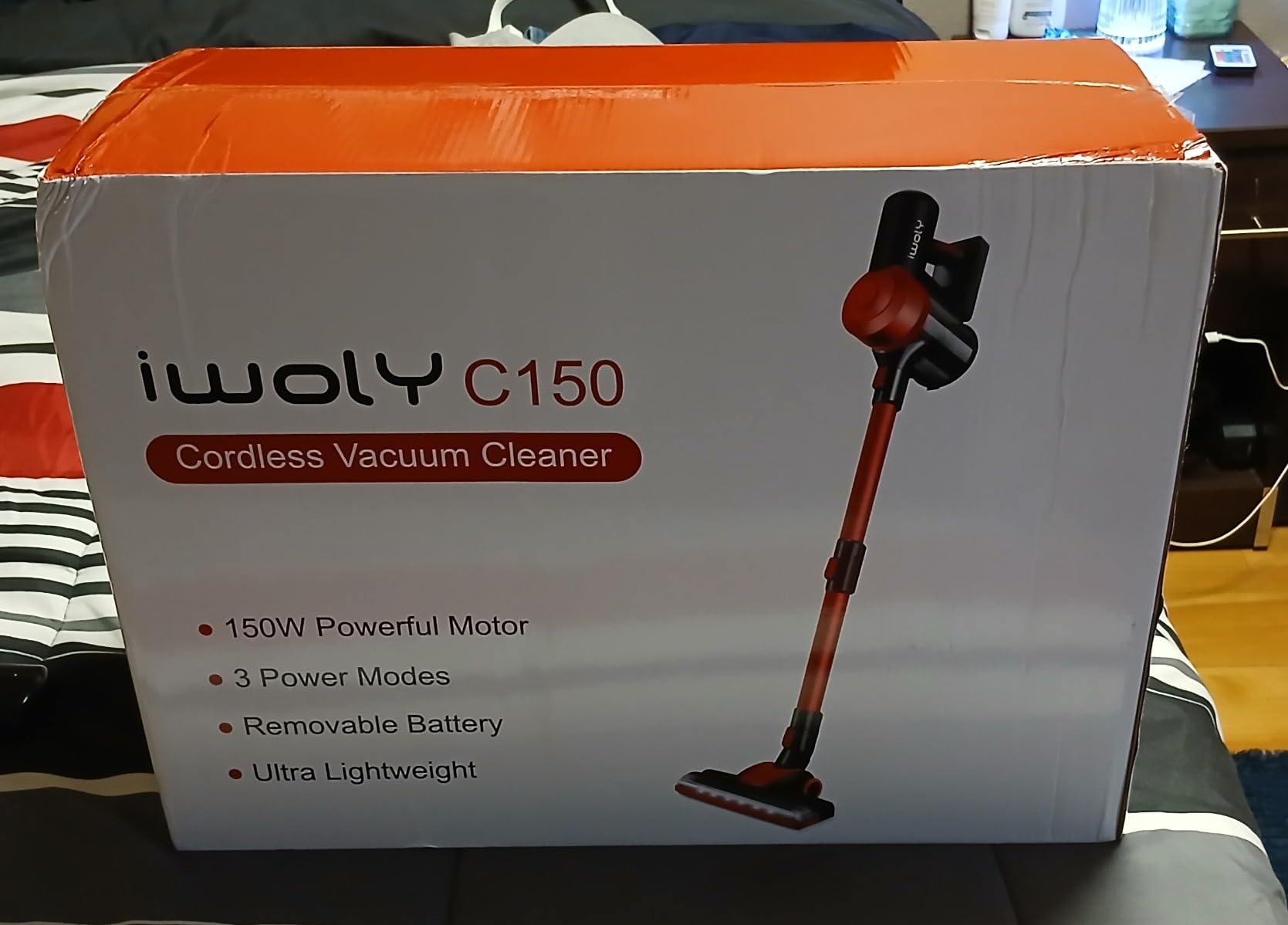 iwoly C150 Cordless Vacuum Cleaner with 2200mAh Rechargeable Battery, 18000Pa Cyclone Vacuum with HEPA Filter, Lightweight Portable Handheld Stick Vacuum for Home Hard Floor Car Cleaning customer photo 2