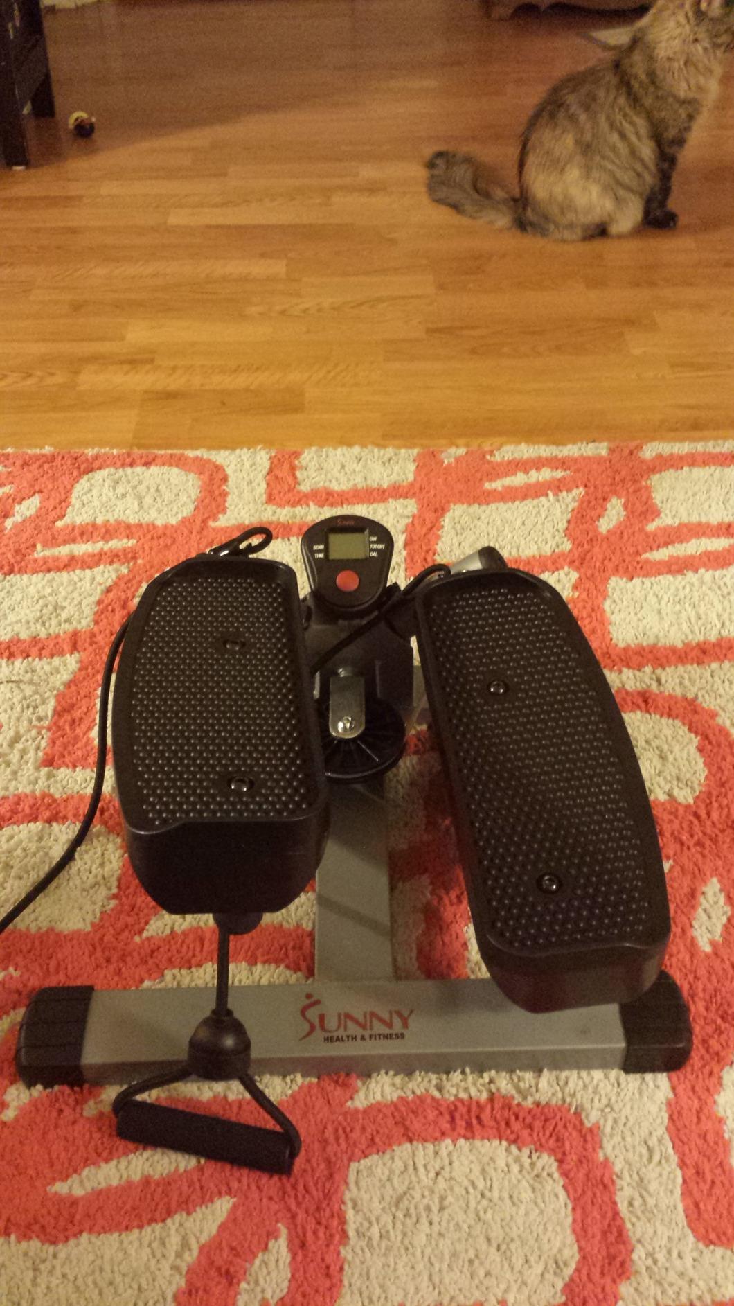 Sunny Health & Fitness Smart Power Stepper with Resistance Bands for Cardio customer photo 2