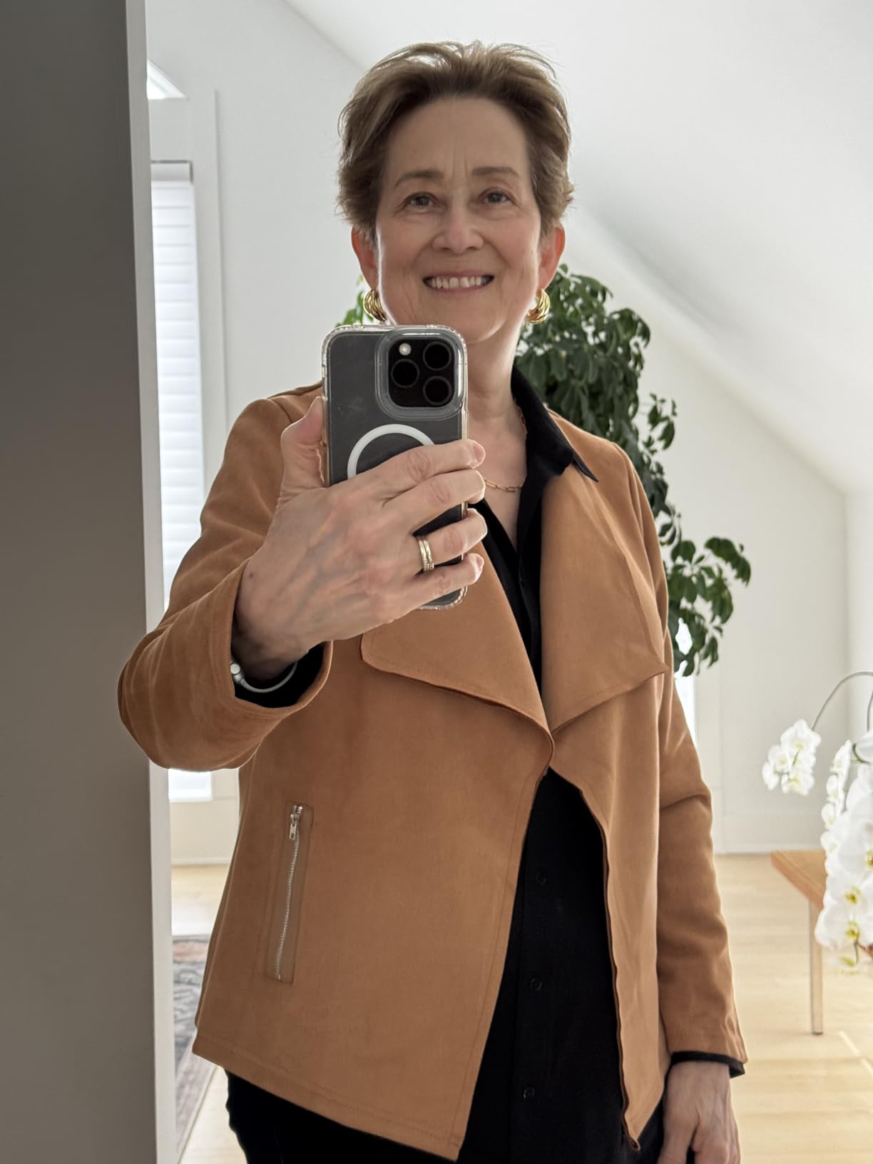 PRETTYGARDEN Women's Fall Fashion Faux Suede Jackets customer photo 1