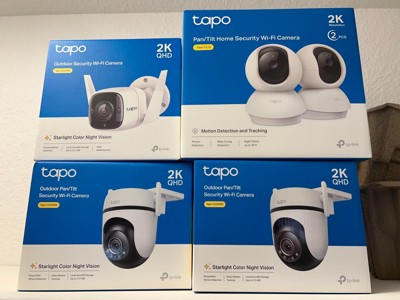 TP-Link Tapo 2K QHD Outdoor Pan/Tilt Wi-Fi Security Camera, 360° View, Motion Tracking, Color Night Vision, Free Person/Vehicle/Motion Detection, Cloud & SD Card Storage, 24/7 Recording, Tapo C520WS… customer photo 1