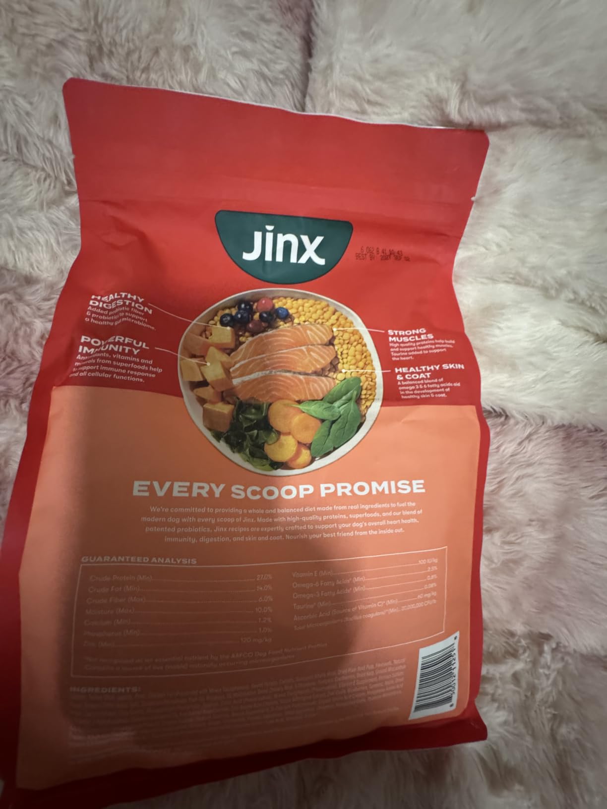 Jinx Grain Free Dry Dog Food - Real Salmon, Sweet Potato & Carrot, 4lb customer photo 1