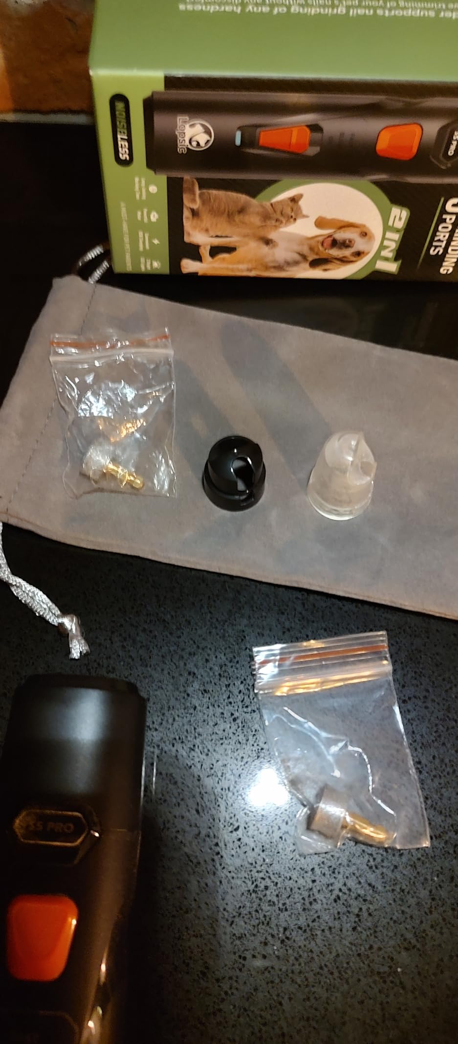 Whisper Quiet Dog Nail Grinder Safe & Stress-Free for Sensitive Dogs Cats customer photo 1