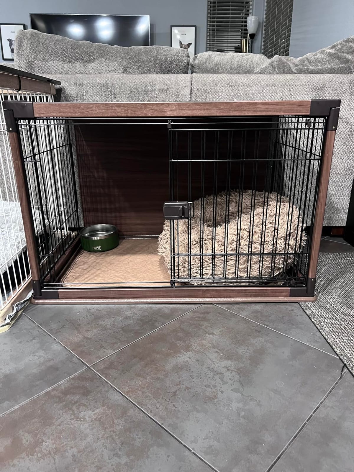 IRIS USA 8-Panel Exercise Pen, Heavy Duty, Black customer photo 2