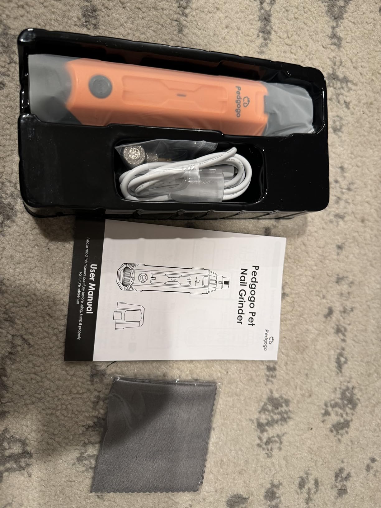 6-Speed Dog Nail Grinder& 3 Grinding Heads with 2 LED Lights customer photo 2
