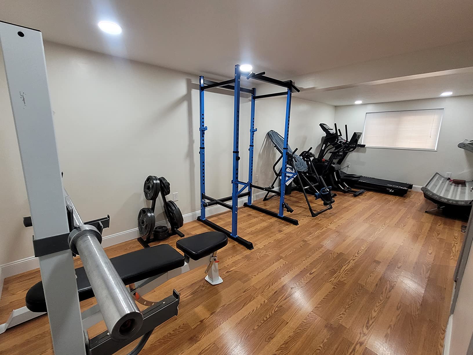 Bongkim Power Rack, Rack Cage for Weight Training, Adjustable Squat Stand Rack for Home Gym Equipment, Lifting Cage with 660lb Capacity customer photo 2