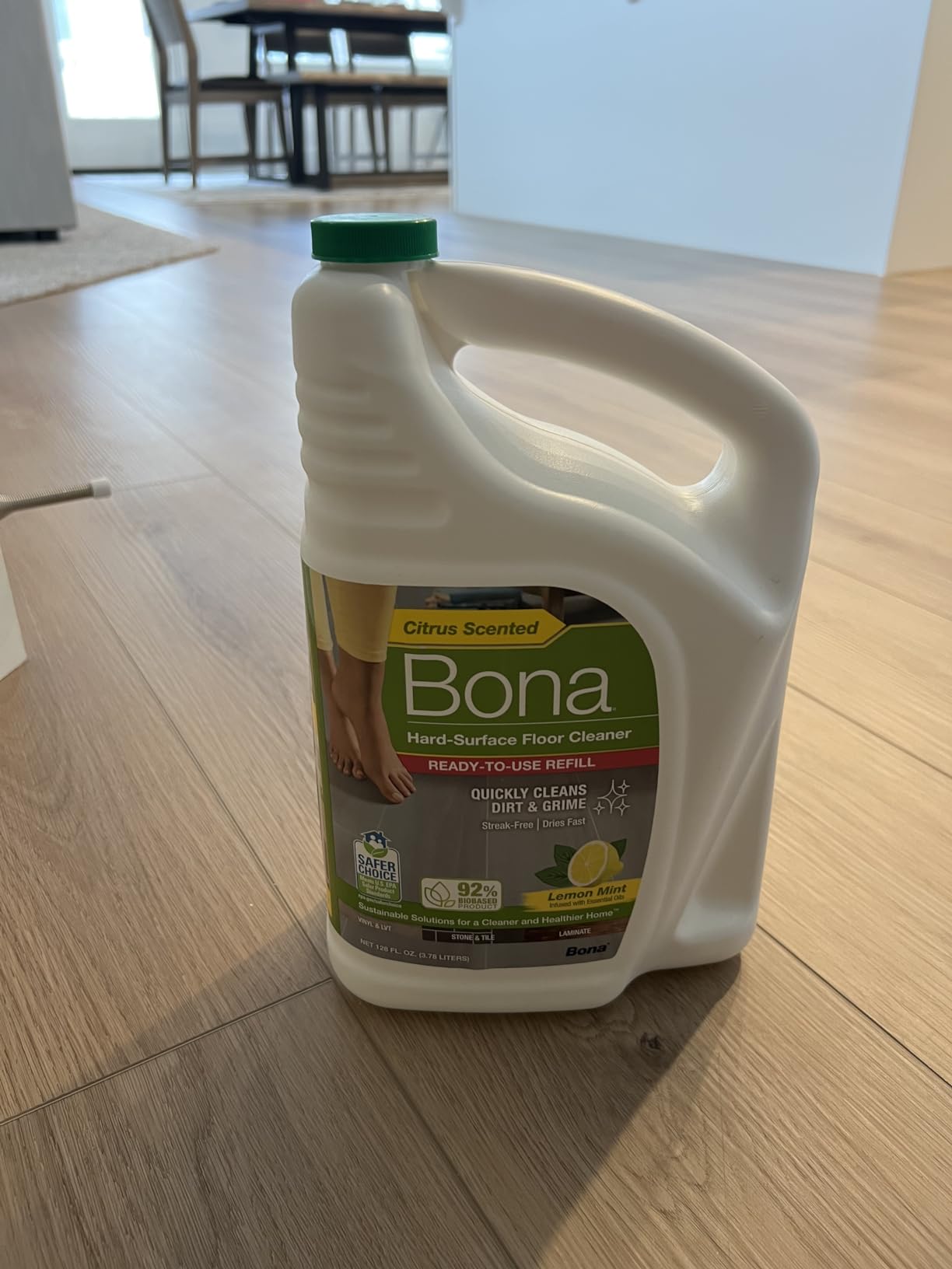 Bona Multi-Surface Floor Cleaner Refill - 128 fl oz - Lemon Mint customer photo 1