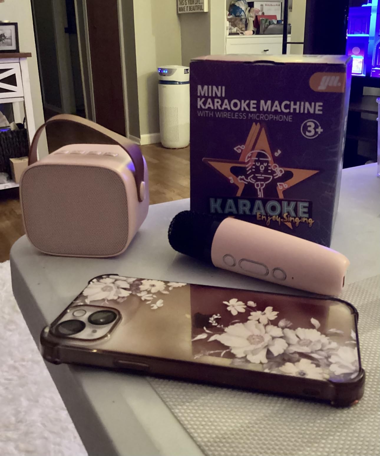 YLL Karaoke Machine for Kids,Birthday Gifts for Girls 3 4 5 6 7 8+Years Old customer photo 1