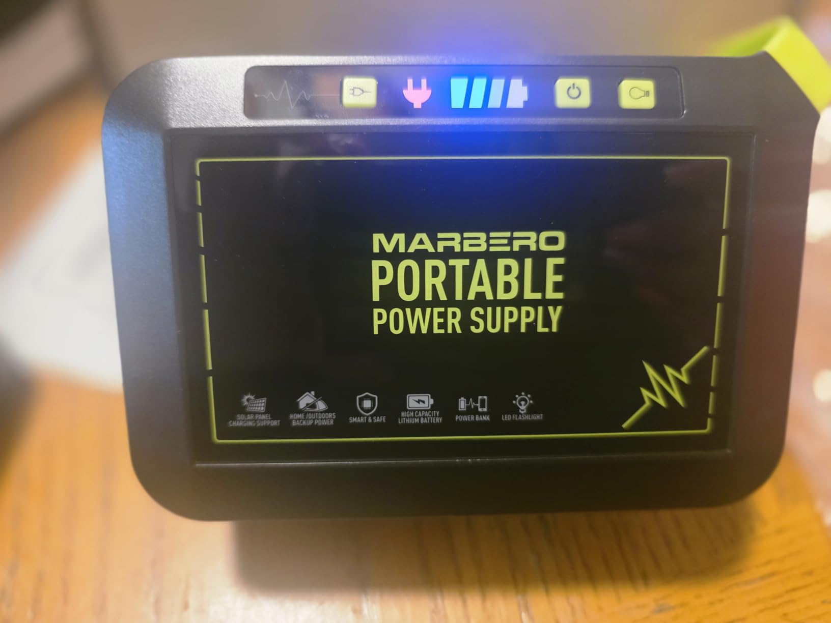 Portable Power Station 300W MARBERO 237Wh Camping Solar Generator Backup Lithium Battery with Pure Sine Wave 110V AC Outlet, USB C, USB A, DC for Outdoors Camping CPAP Home Blackout Emergency customer photo 2