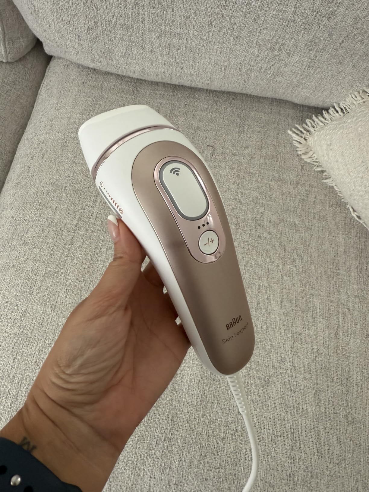Braun Skin i-Expert Smart IPL PL7219 at Home Laser Hair Removal for Women and Men with App, Premium Pouch, Venus Razor, 2 Smart Heads, Facial Trimmer customer photo 1