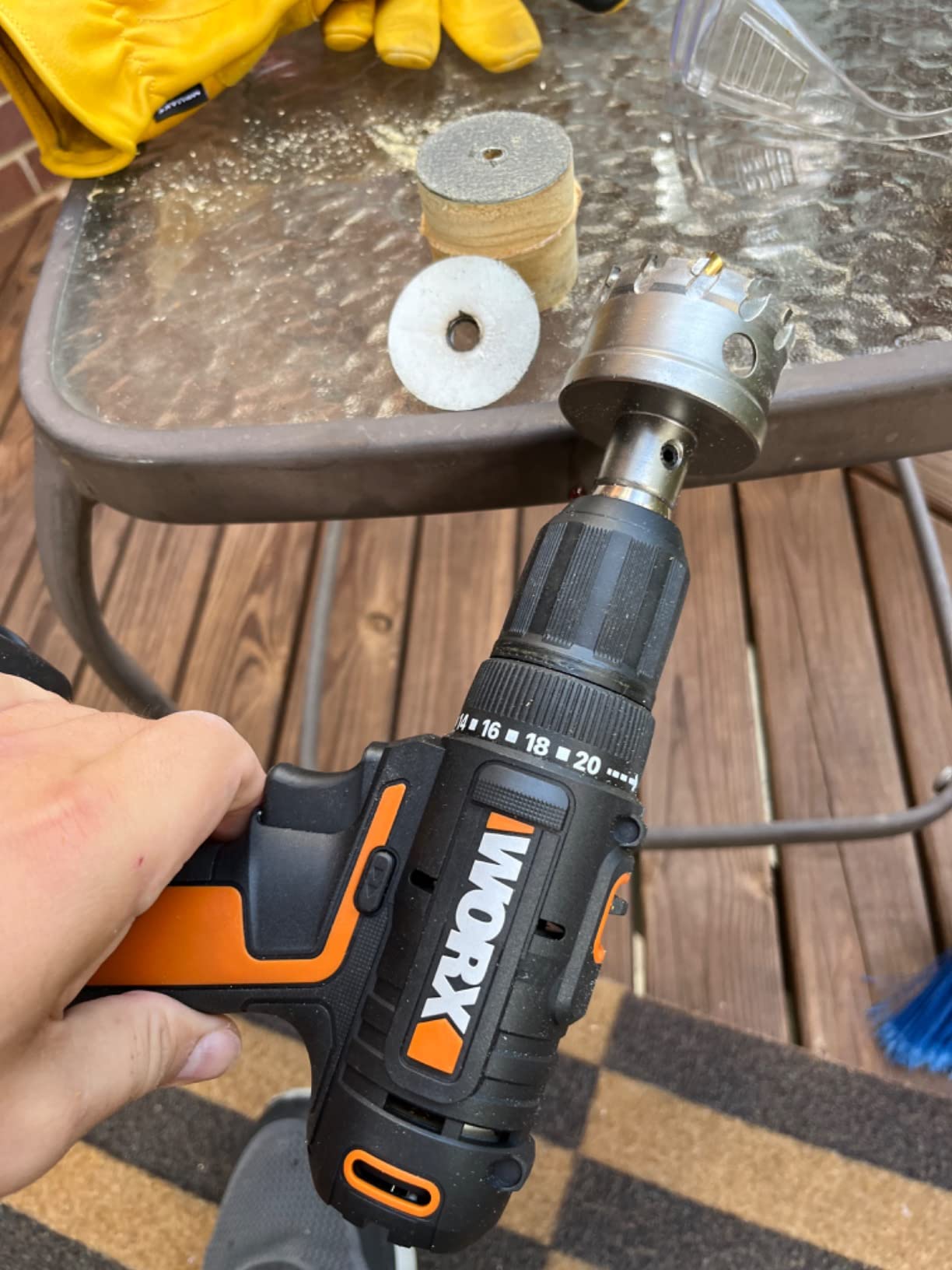 WORX Cordless Drill Driver, 20V 3/8-Inch 84-Piece Kit, WX100L.2 customer photo 2