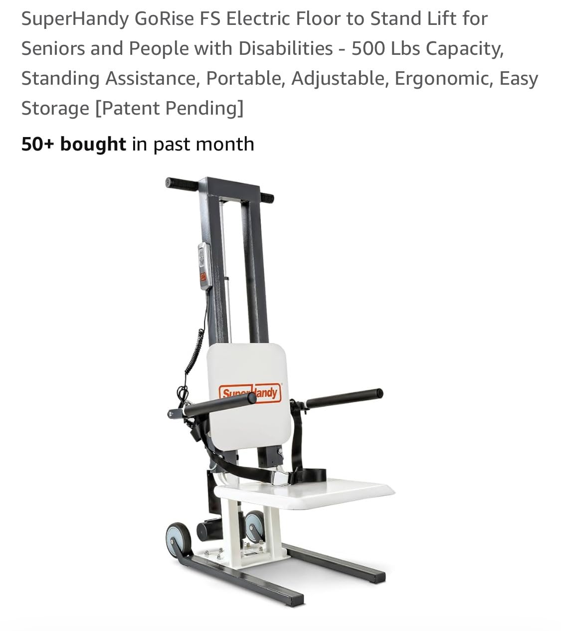 SuperHandy Electric Floor Lift, 500 Lbs Capacity, Portable Design customer photo 2