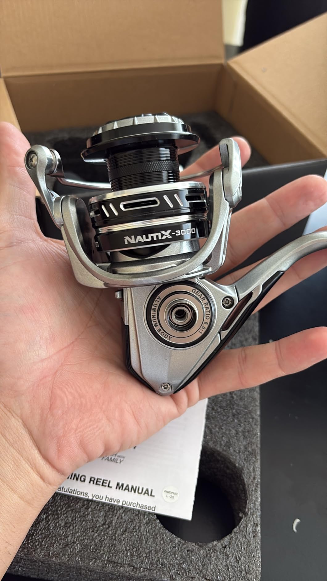 Piscifun NautiX Spinning Reel, Aluminum Body, 33lb Max Drag customer photo 2
