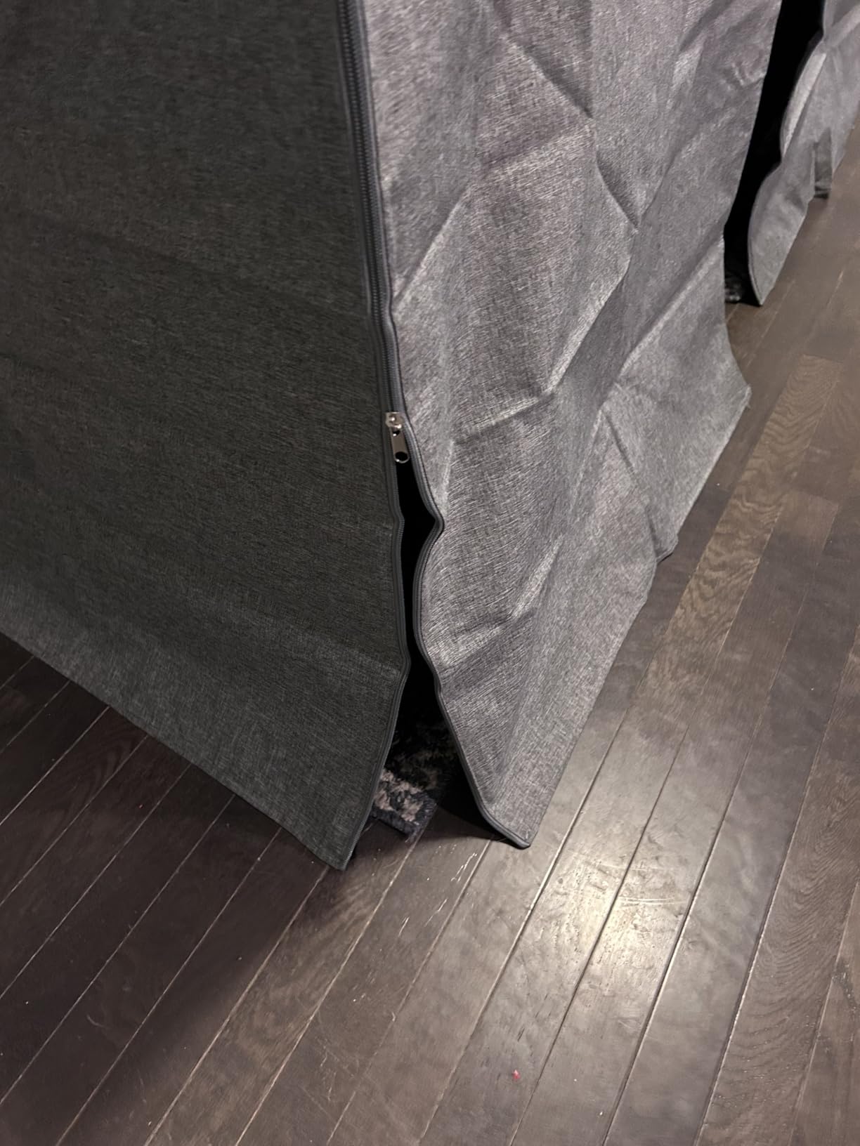 Akinerri Dog Crate Cover, Double Door Waterproof Kennel Cover, 42 in Grey | Heavy Duty Dog Crate Cover for Indoor/Outdoor, 600D Polyester Wire Dog Cage Covers, Protective Light Blocking customer photo 1