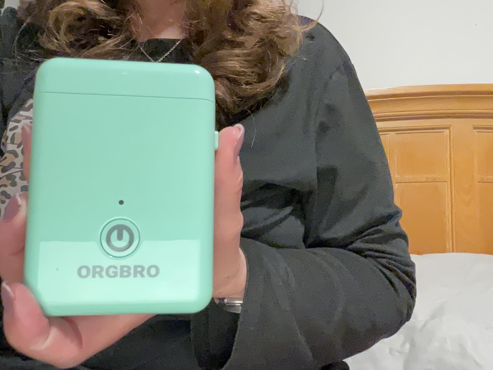 ORGBRO Label Maker, Bluetooth Label Maker Machine with Tape, X1-Green customer photo 2
