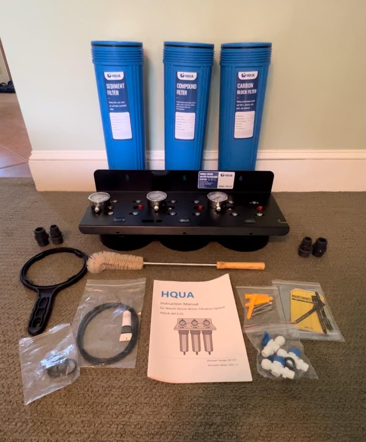 WF3-01 3-Stage Whole House Water Filtration System, Reduces Heavy Metals (Lead, Mercury, Arsenic, Cadmium, Chromium), Chlorine, Sediment, Odor, and VOC’s customer photo 2