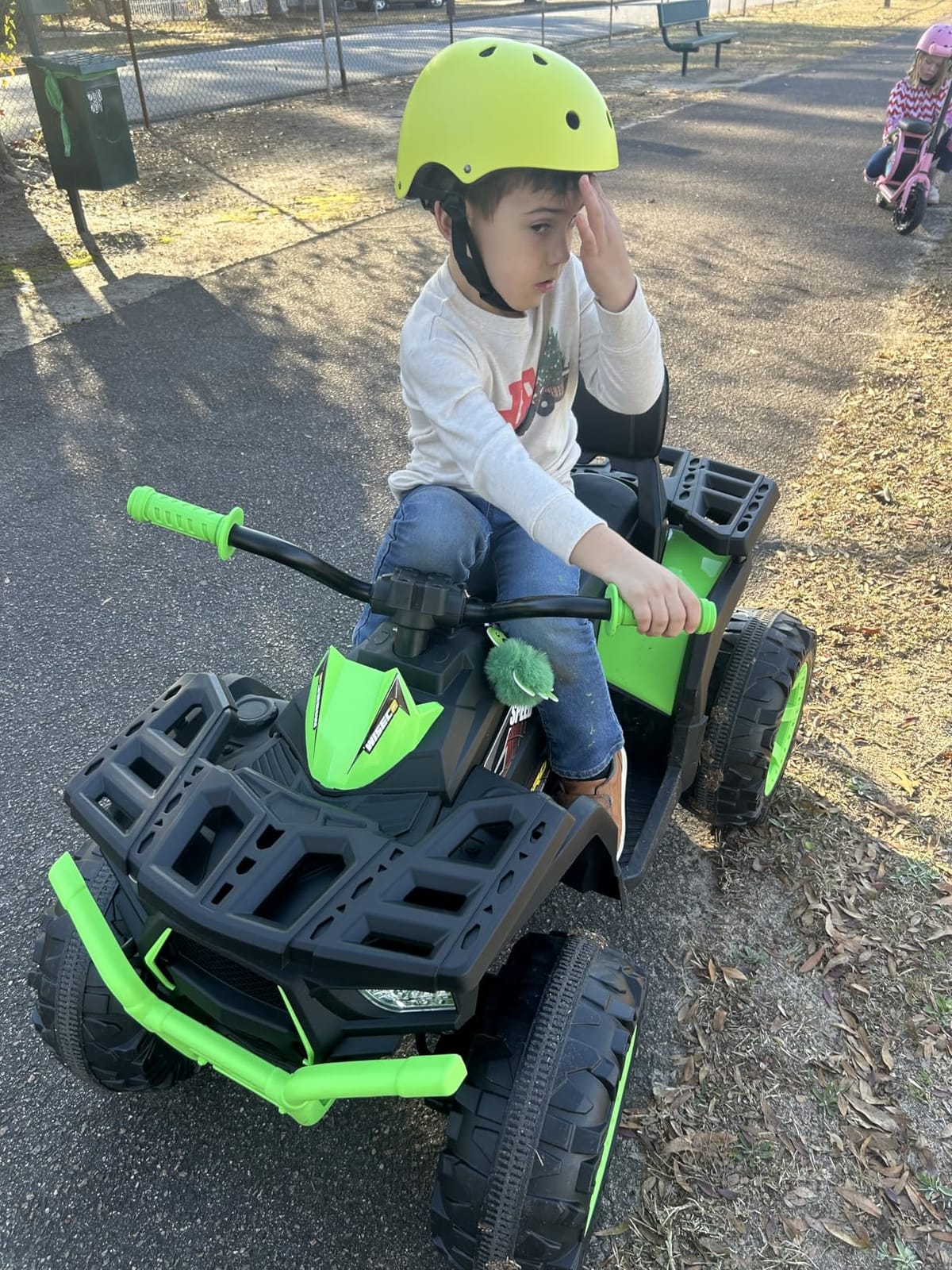 Hikiddo Spider Kids ATV 4 Wheeler, 24V Electric ATV Ride On Toy for Kid 3-6 customer photo 1
