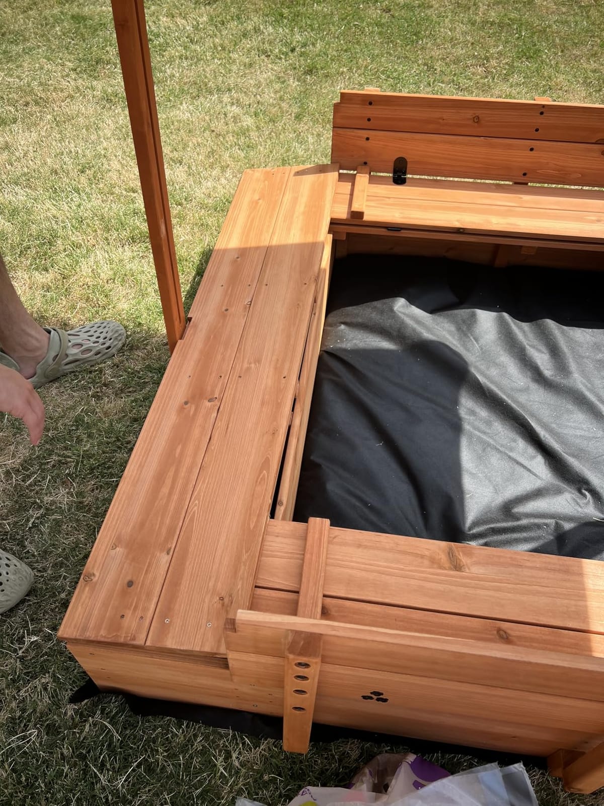 Kids Sandbox with Lid and Canopy, 47