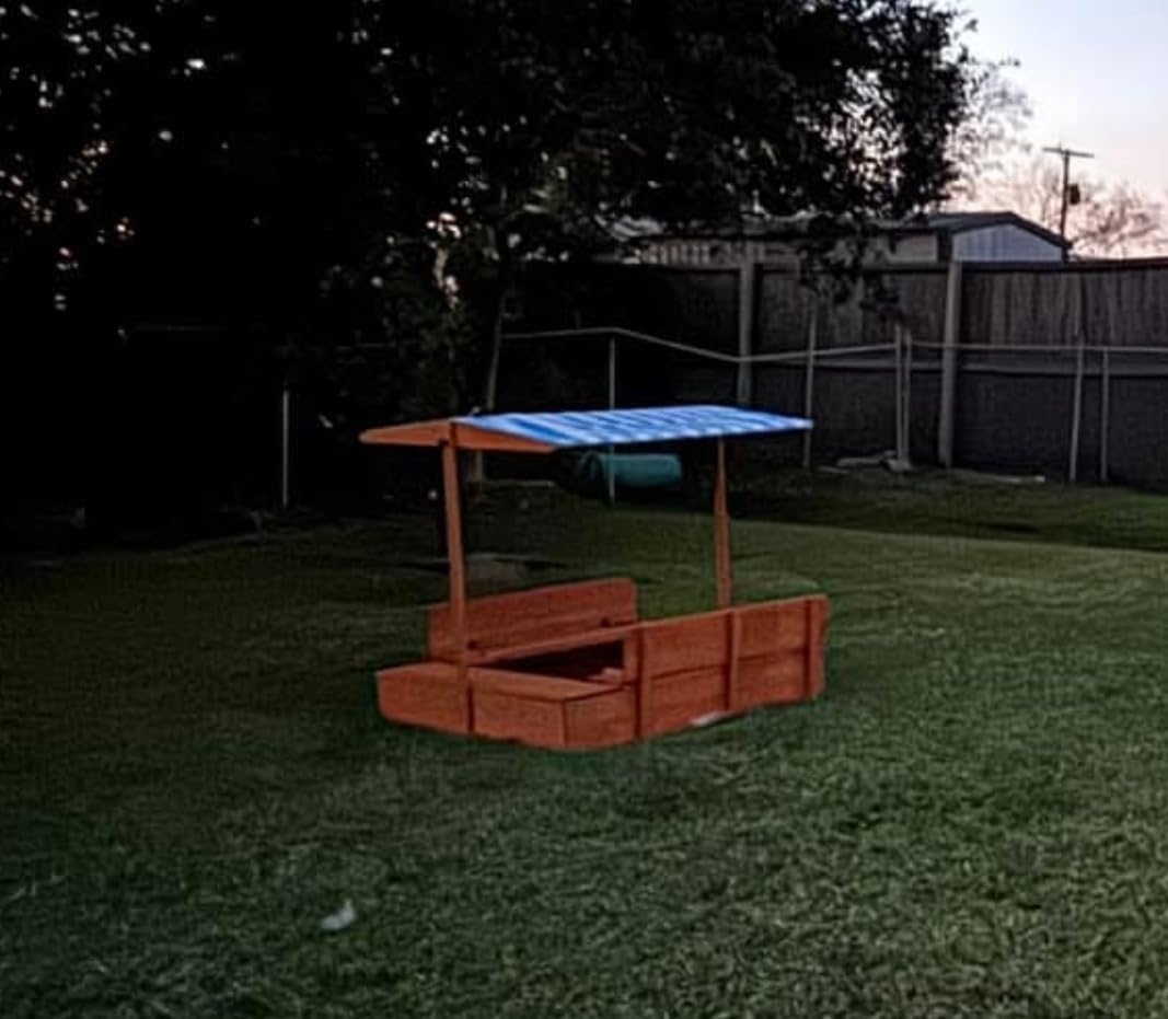 Kids Sandbox with Lid and Canopy, 47